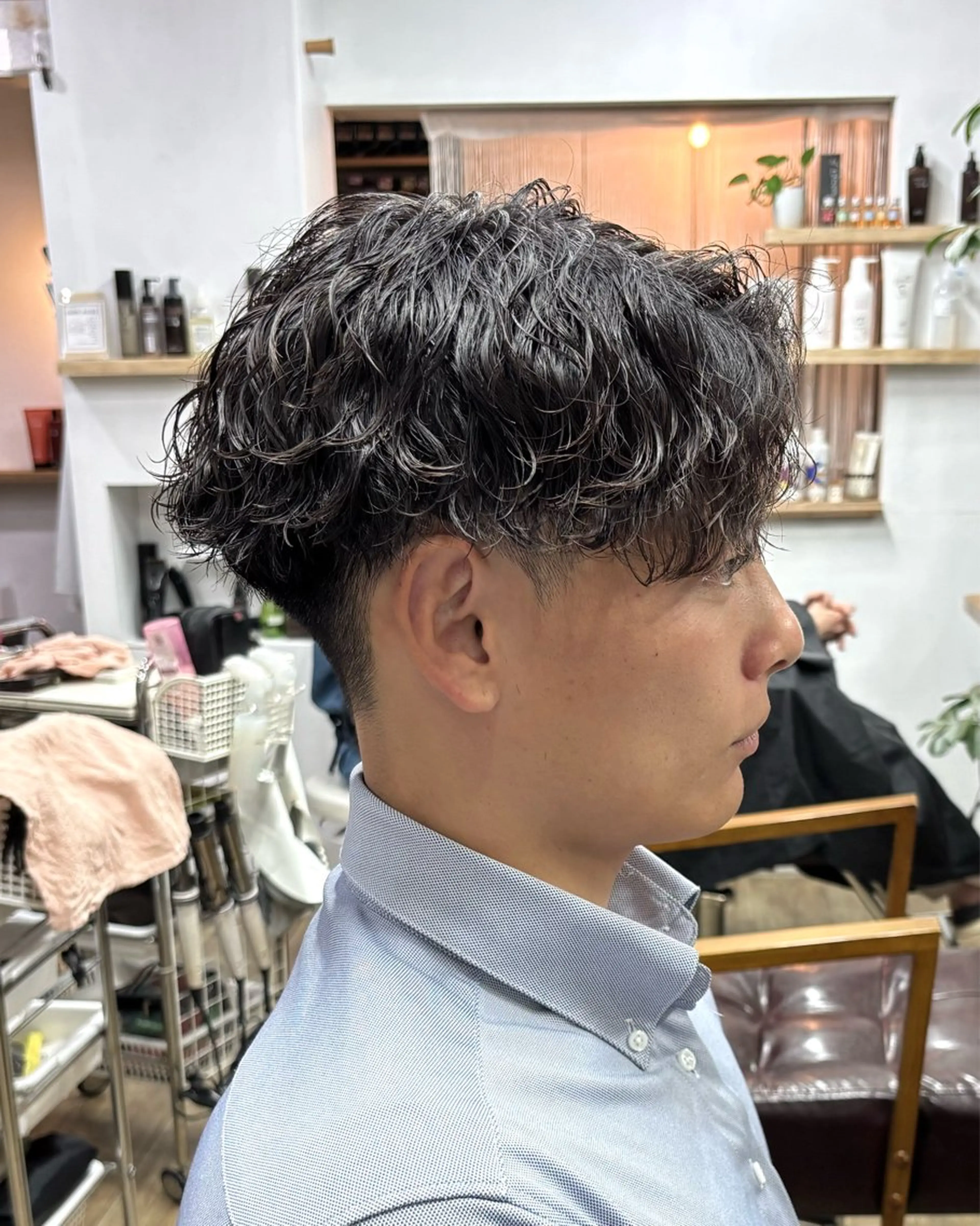 パーマ メンズ 波巻きパーマ 【メンズ特化】パーマ /マッシュ/ヨシダのヘアスタイル