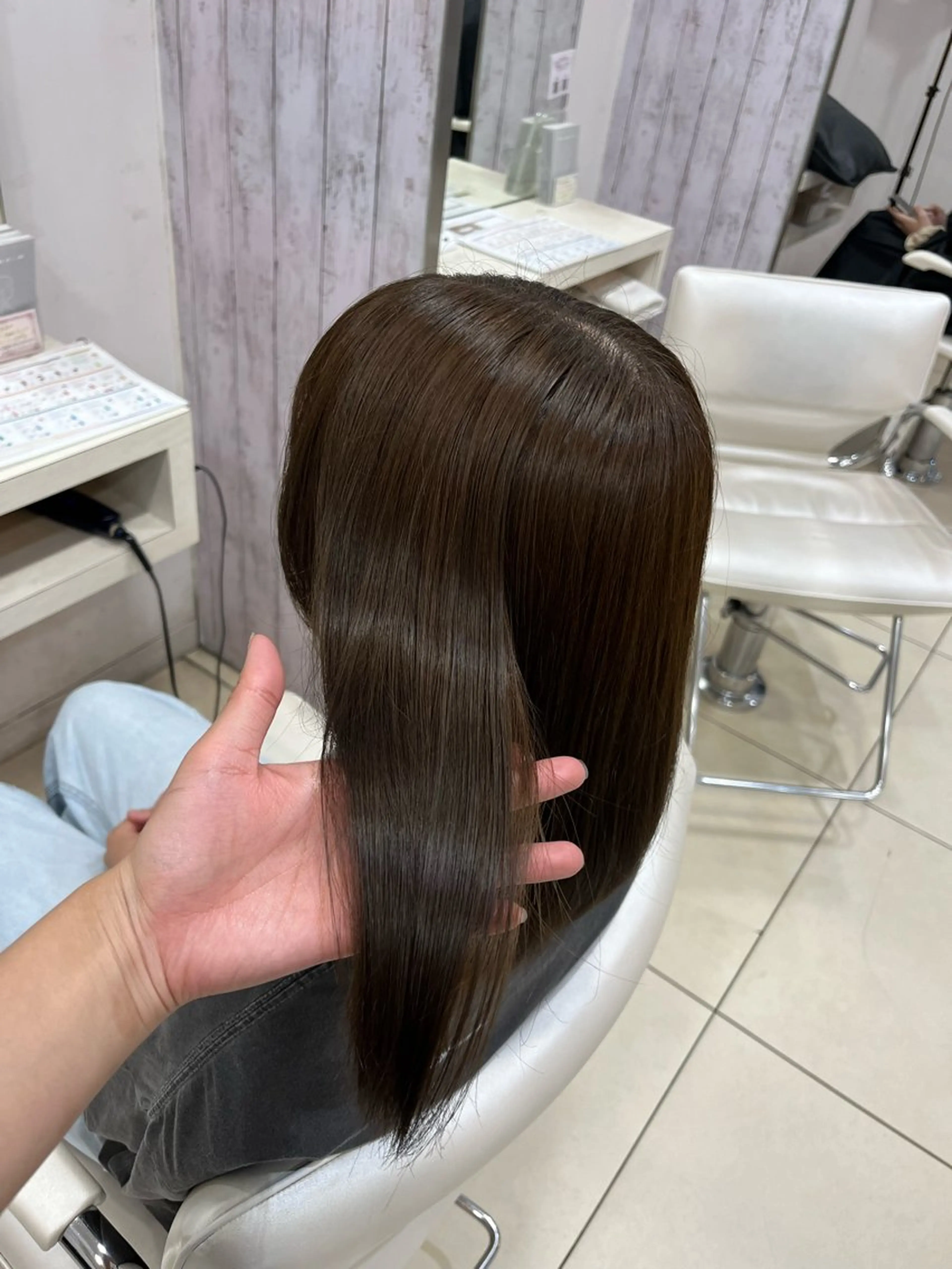 セミロング 【髪質改善カラー】 あむ·. ⟡ 🖤のヘアスタイル