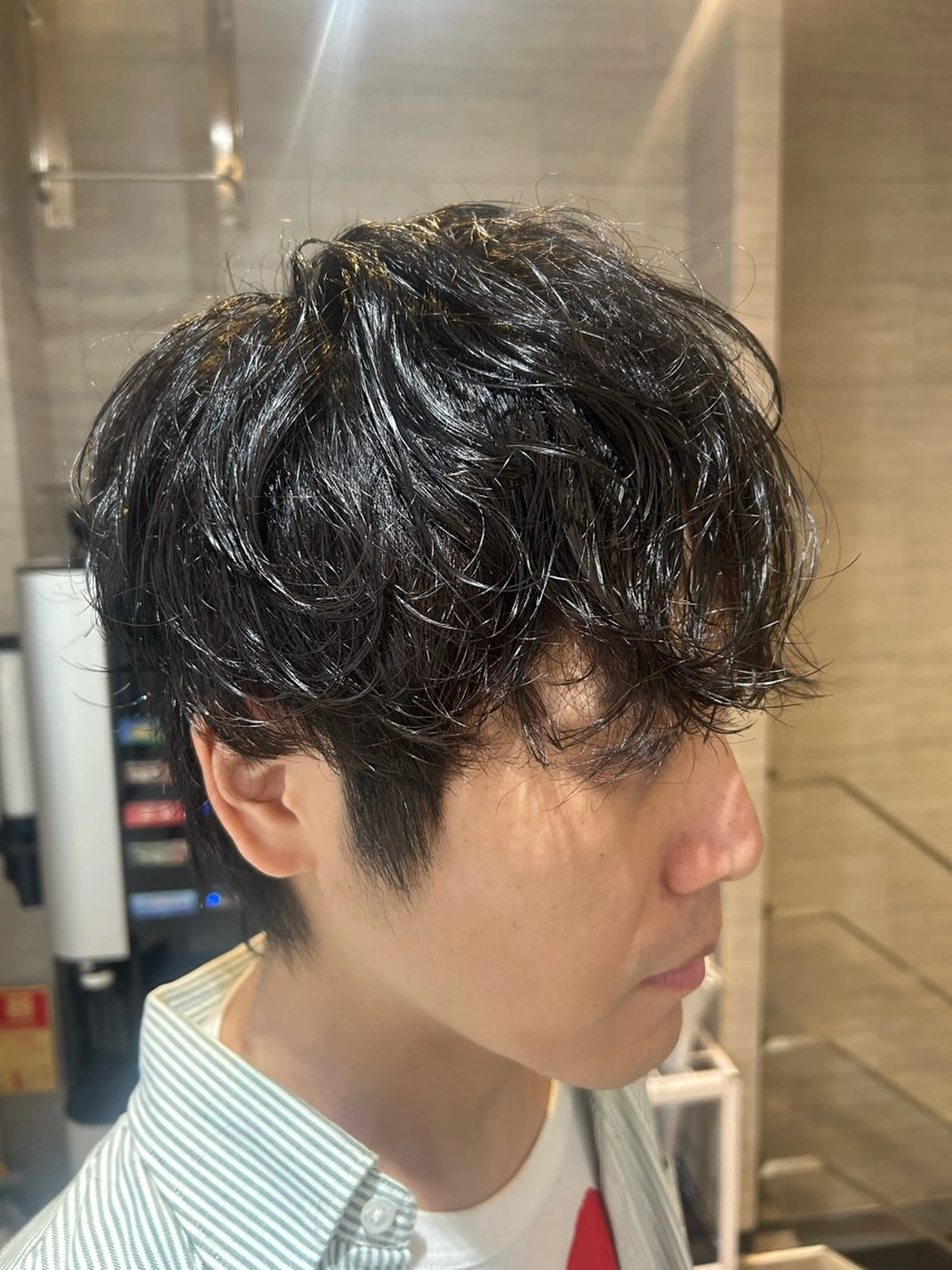 パーマ メンズ メンズパーマ レイヤー/韓国/ ハッシュ/高田翼のヘアスタイル