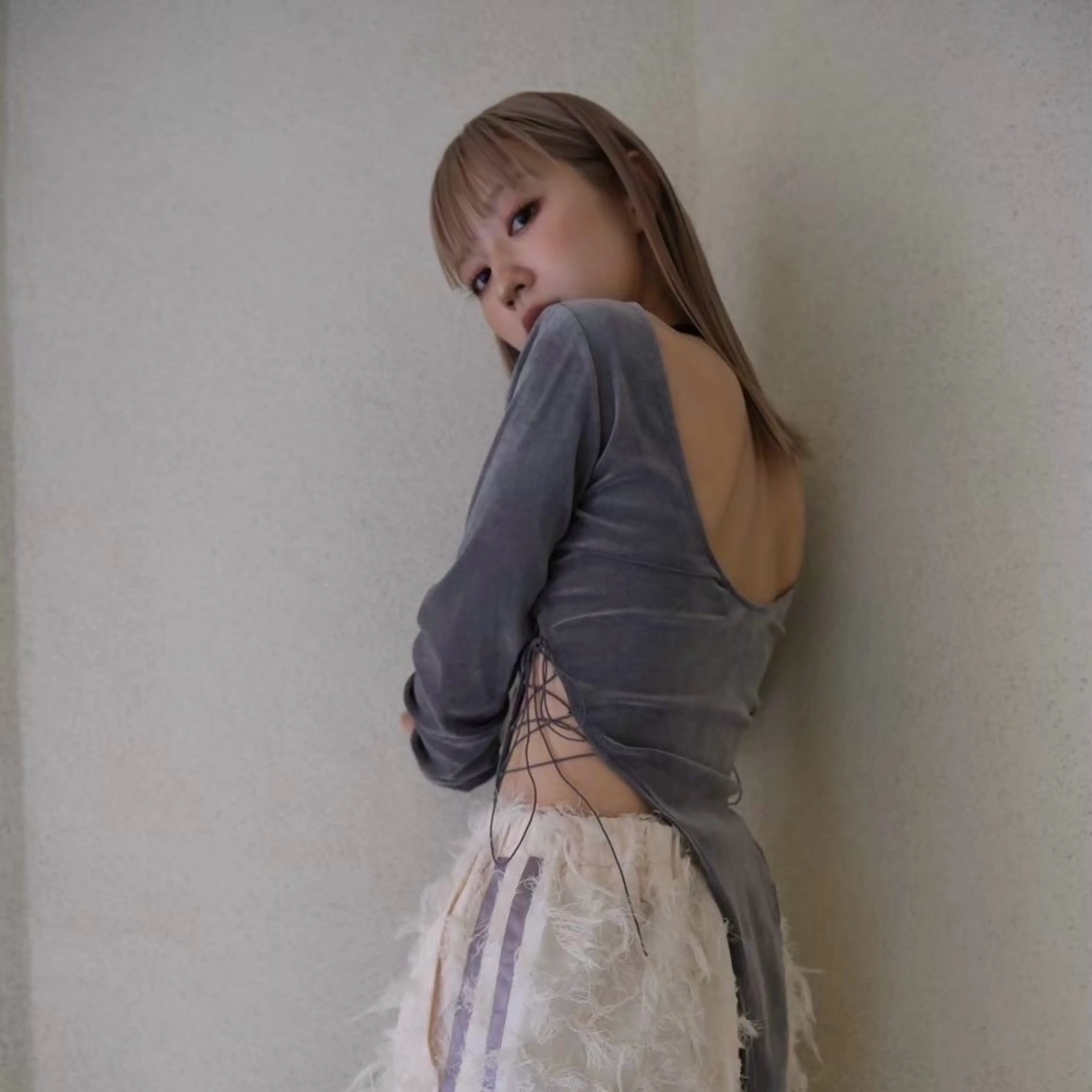 ミディアム Tsukasa/ ハイトーン/寒色のヘアスタイル