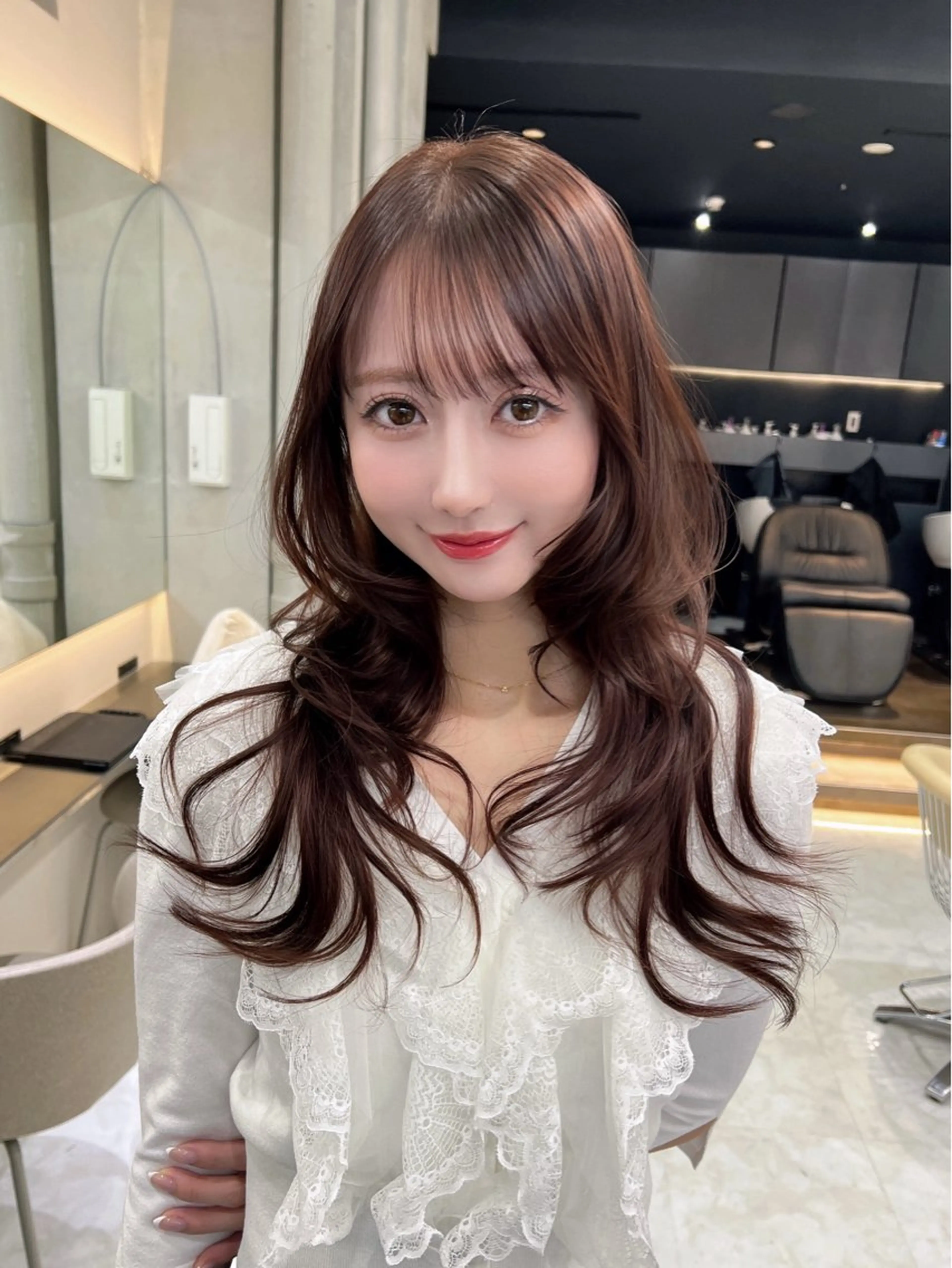 ロング 縮毛矯正 トリートメント カット ヘアカラー トリートメント 🫧髪質改善 講師🫧🍎幹細胞のヘアスタイル