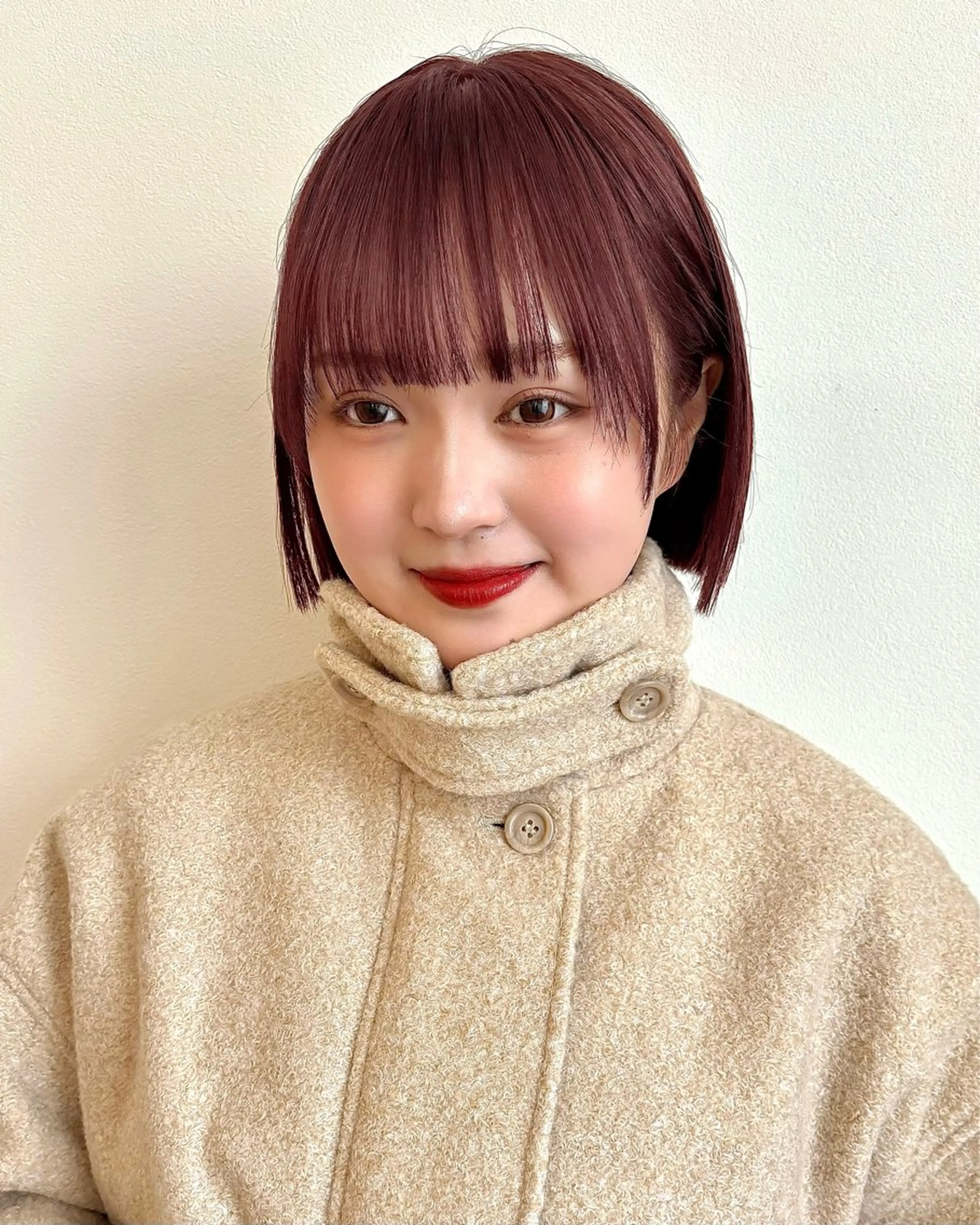 ショート カラー ピンクカラー ボブ Apero【アペロ】所属・パーマ/暖色/ボブ イワタテ🇰🇷のヘアスタイル