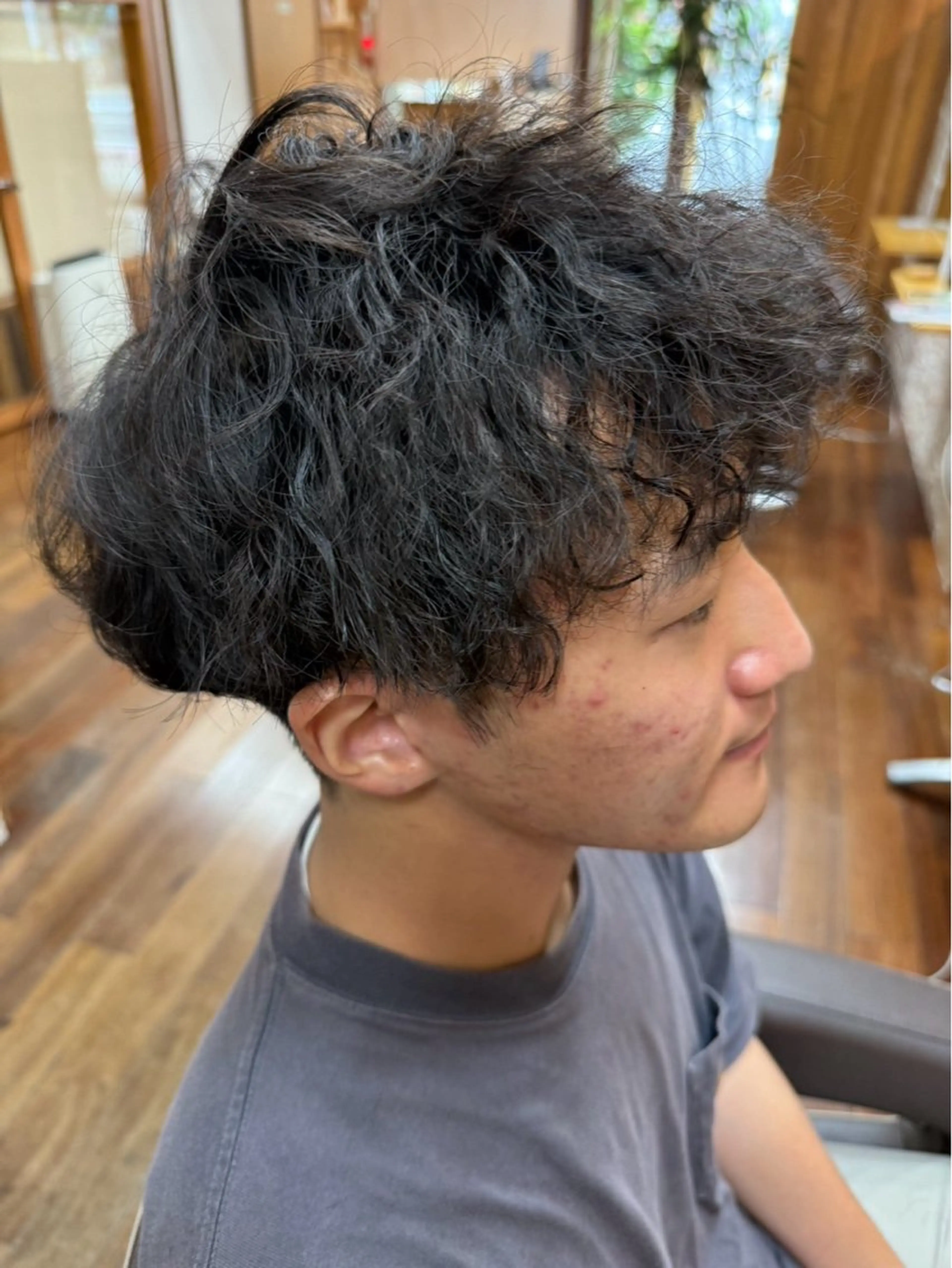 パーマ メンズ カット パーマ よしかわ あいか/京都美容室のヘアスタイル