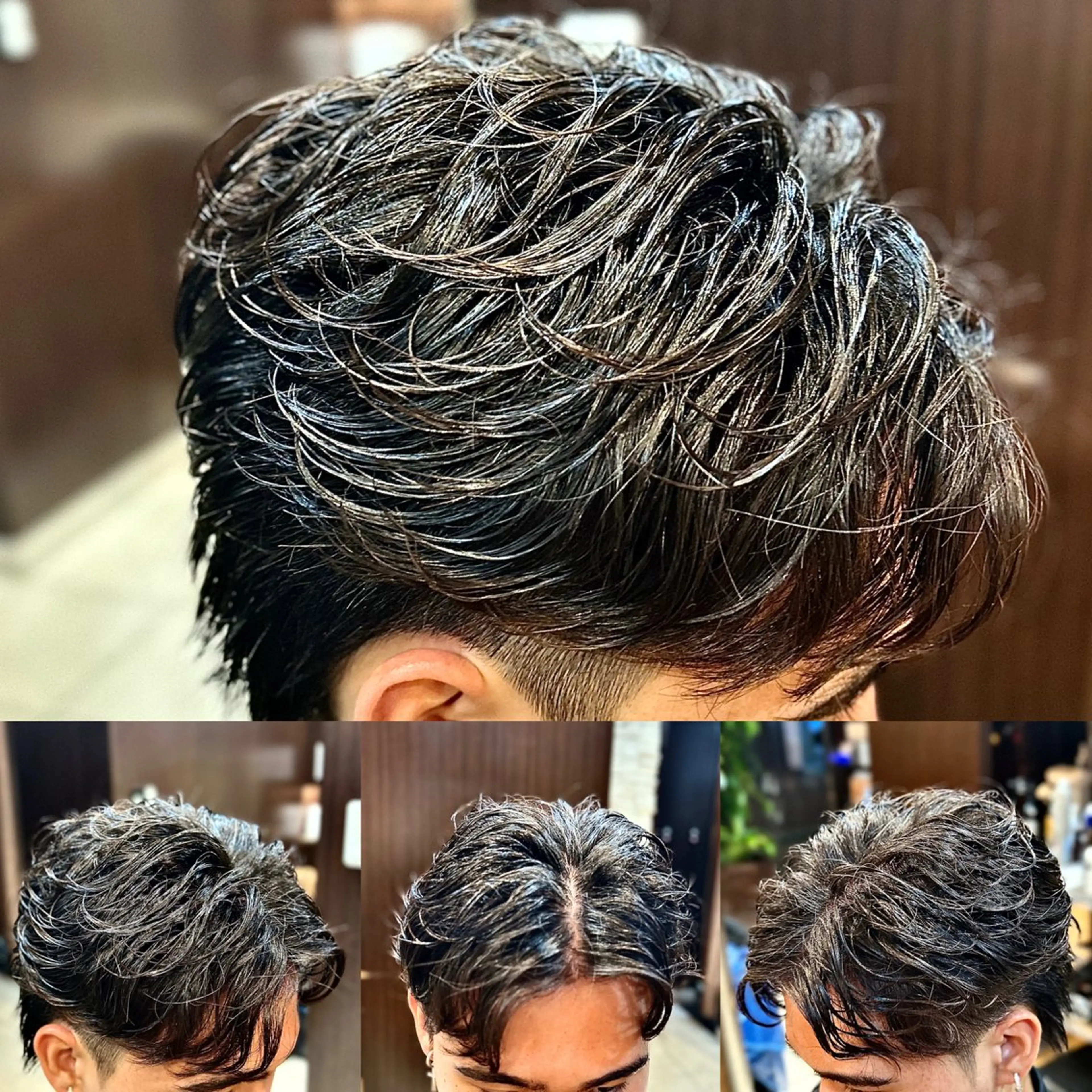 ミディアム パーマ メンズ 💈田上 立輝のヘアスタイル