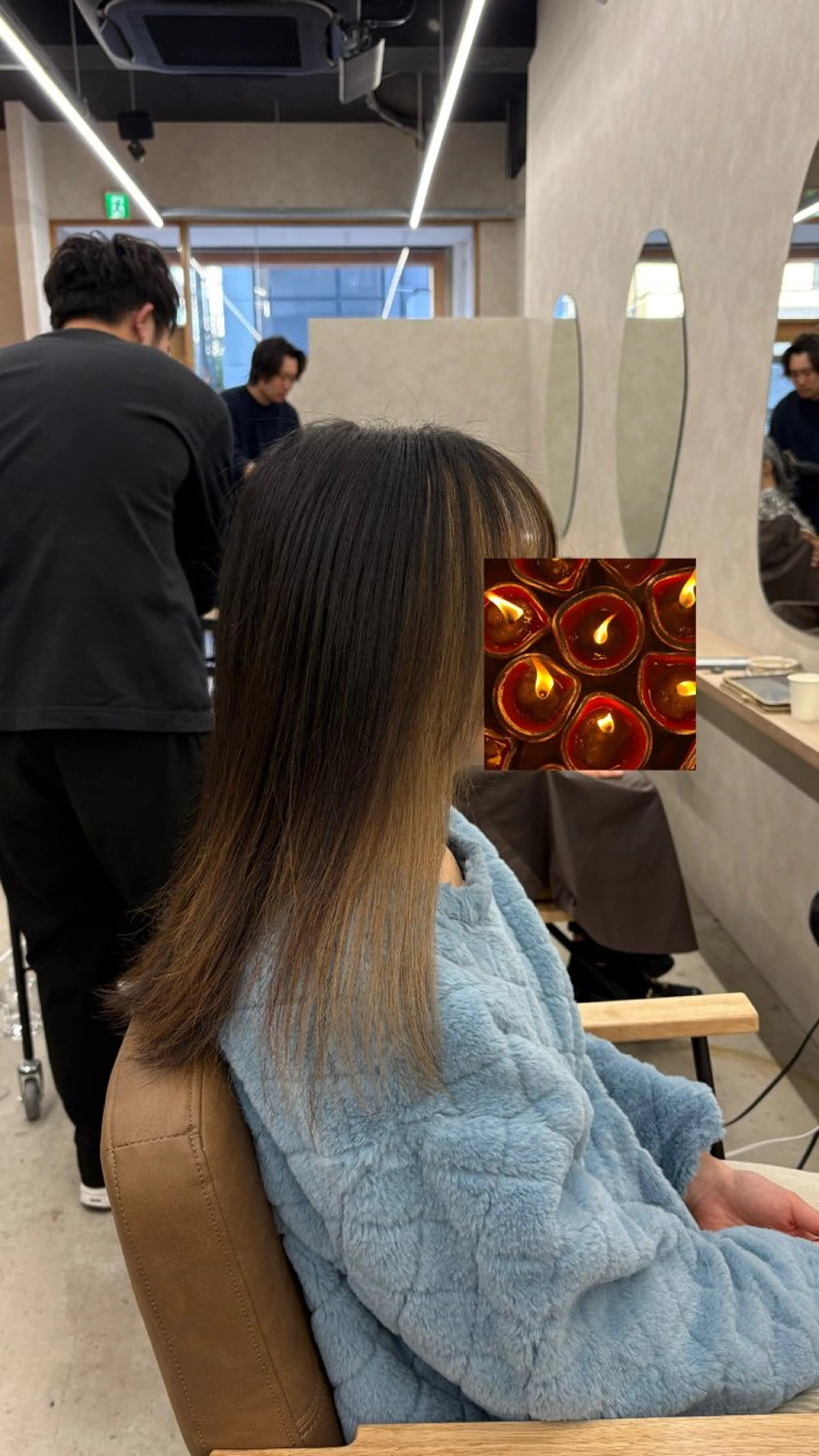 セミロング カラー ベージュカラー イヤリングカラー miki-YUCCA -"モデル様募集中"のヘアスタイル