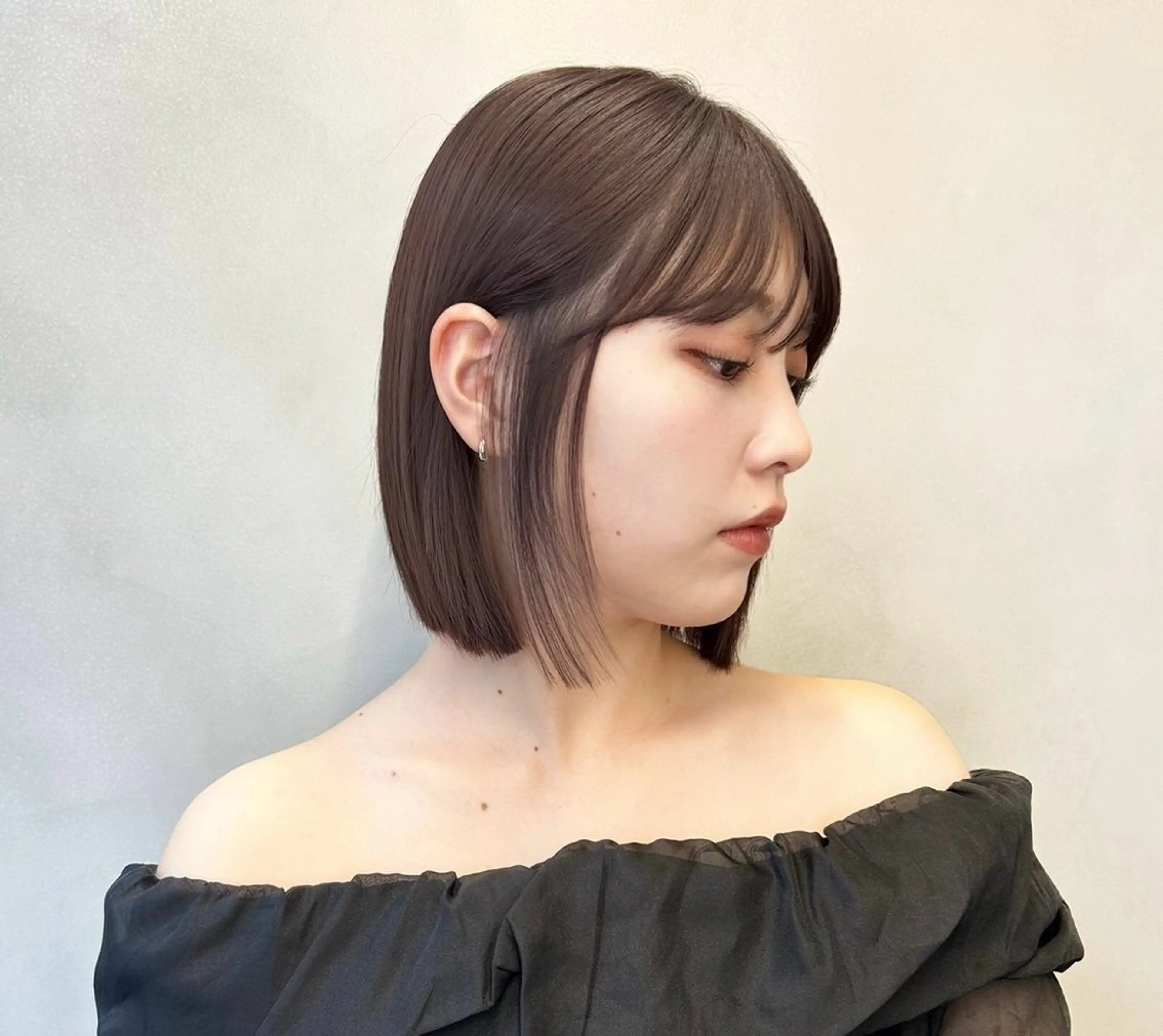 ショート 切りっぱなしボブ ボブ ♥️似合わせボブ/ 縮毛矯正/大和田拓夢のヘアスタイル