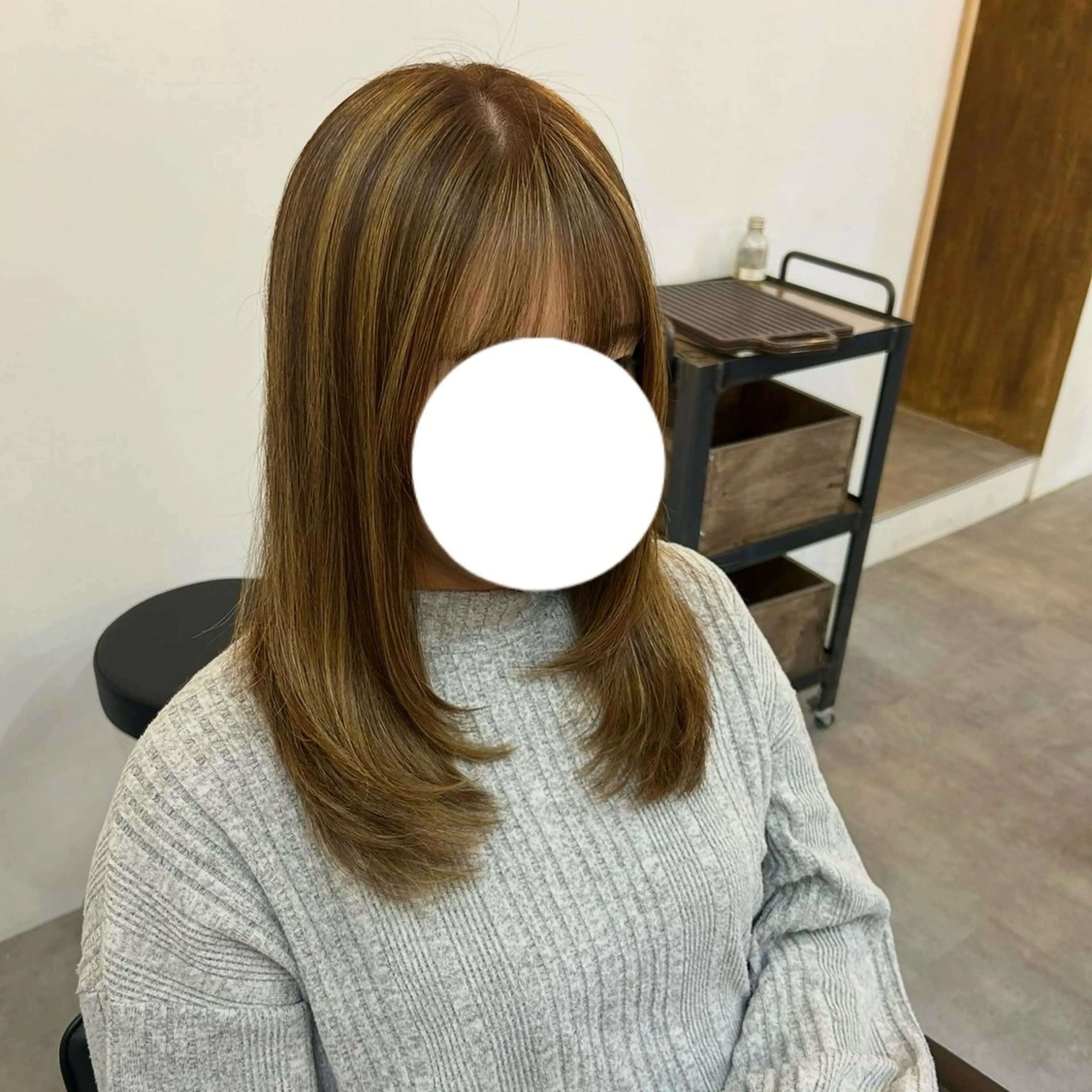 セミロング カラー カット ヘアカラー 立花 ふたば🌱のヘアスタイル