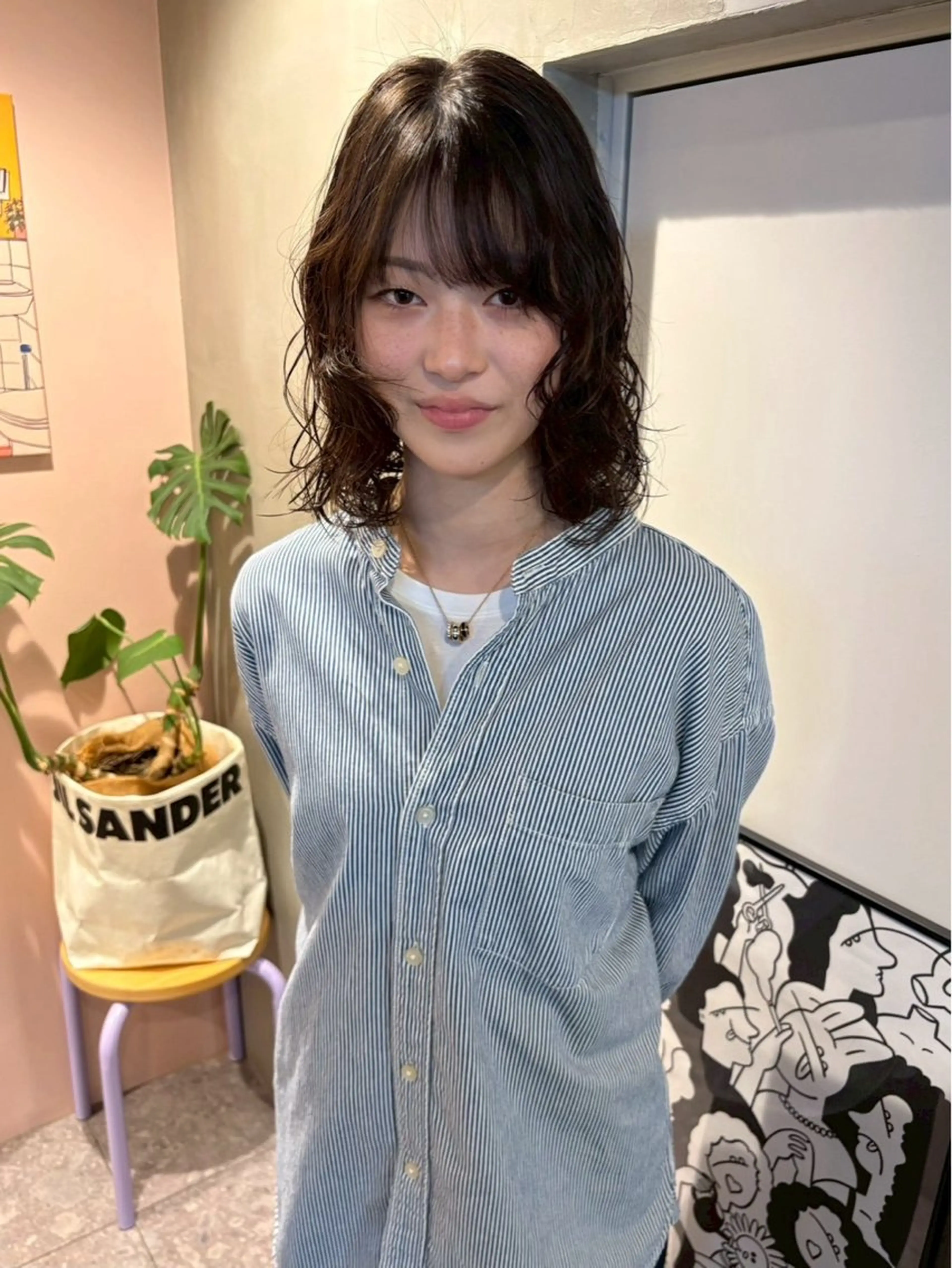 ミディアム カラー パーマ umu.【ウム】 ricoのヘアスタイル