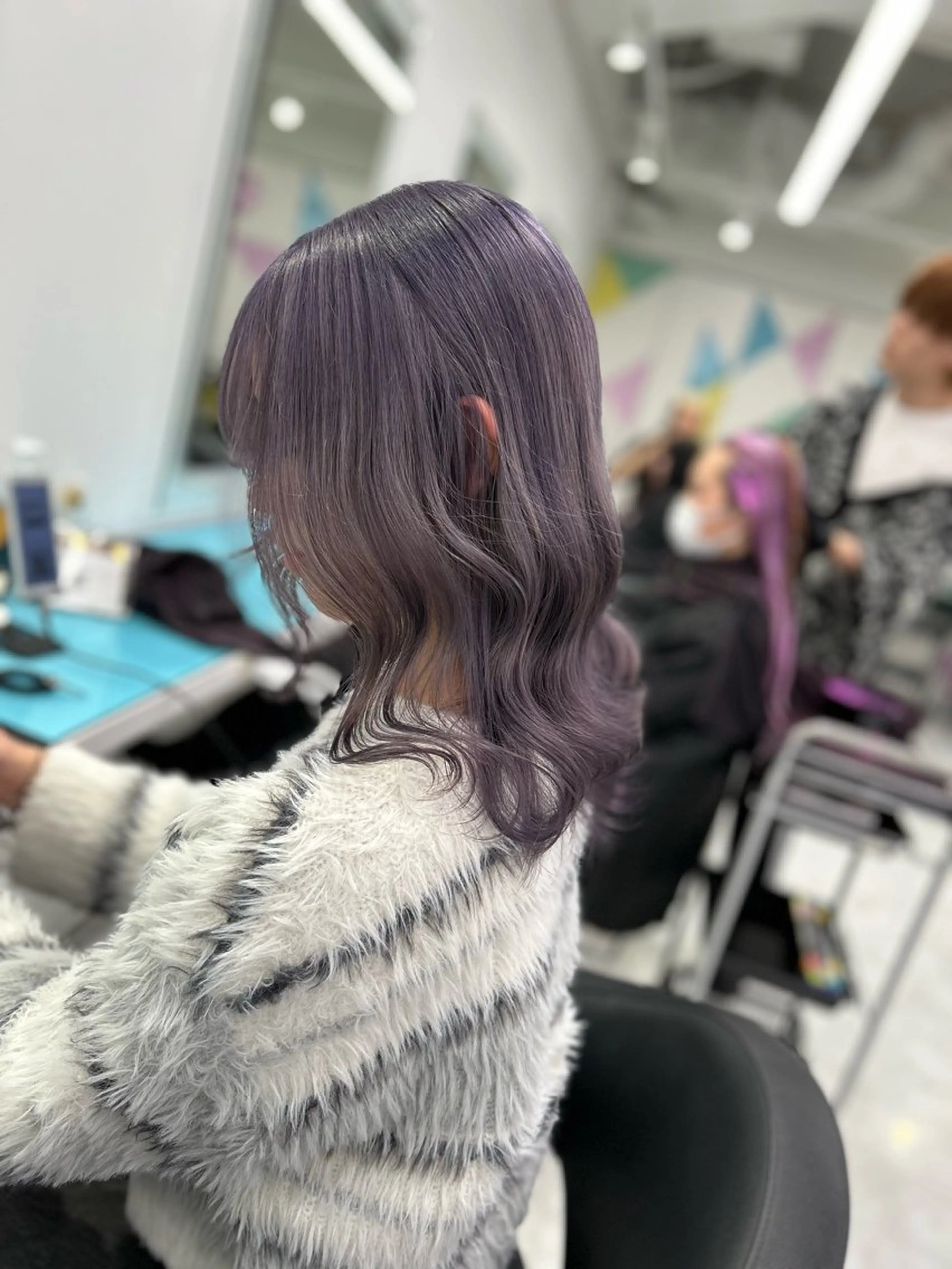 ロング カラー ヘアアレンジ トレンドモテカラー 🩷色落ちまで可愛くのヘアスタイル