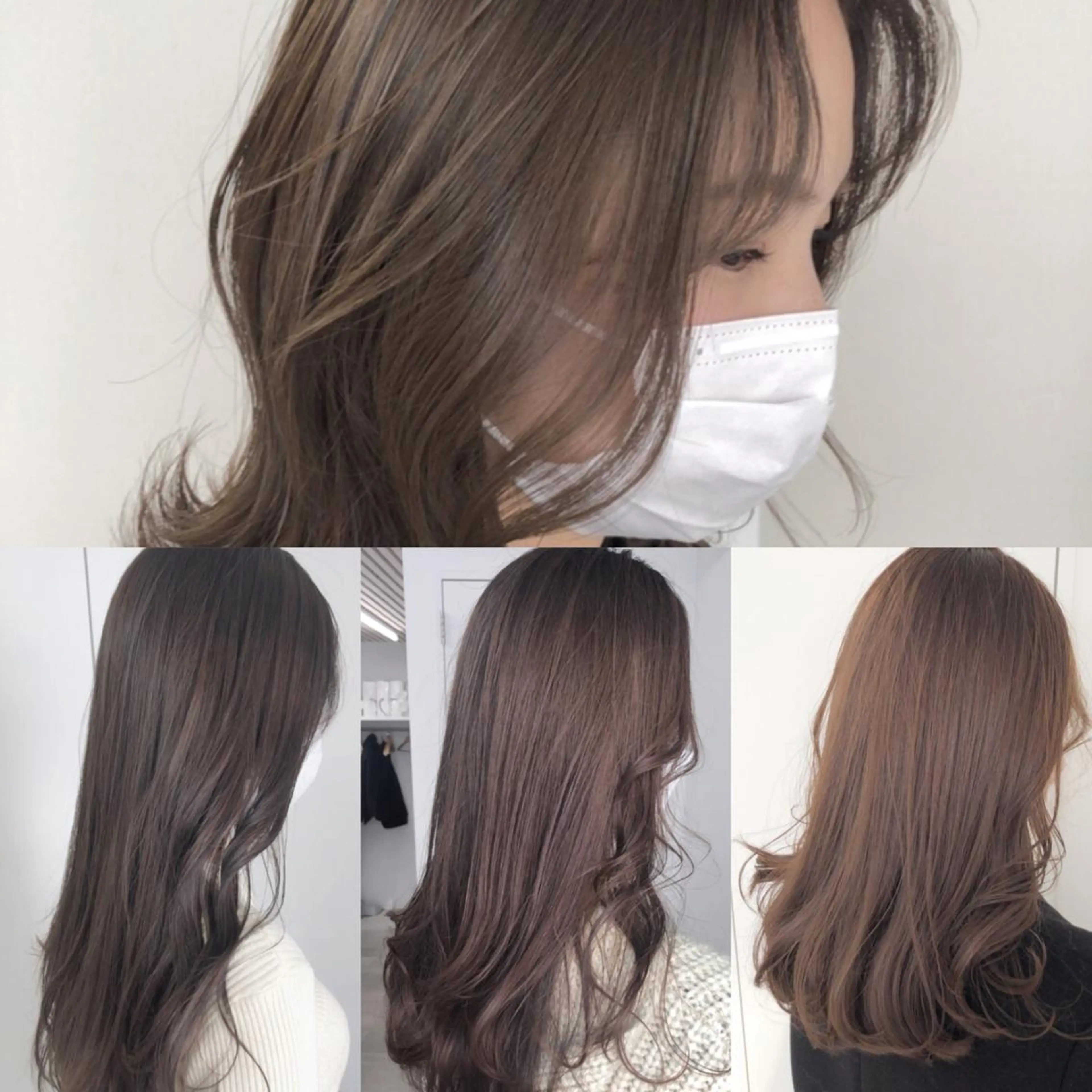 ロング カラー 透明感カラー カット ヘアカラー トリートメント ヘッドスパ ヘアセット ✨透明感ケアカラー✨ 長野ゆきなのヘアスタイル