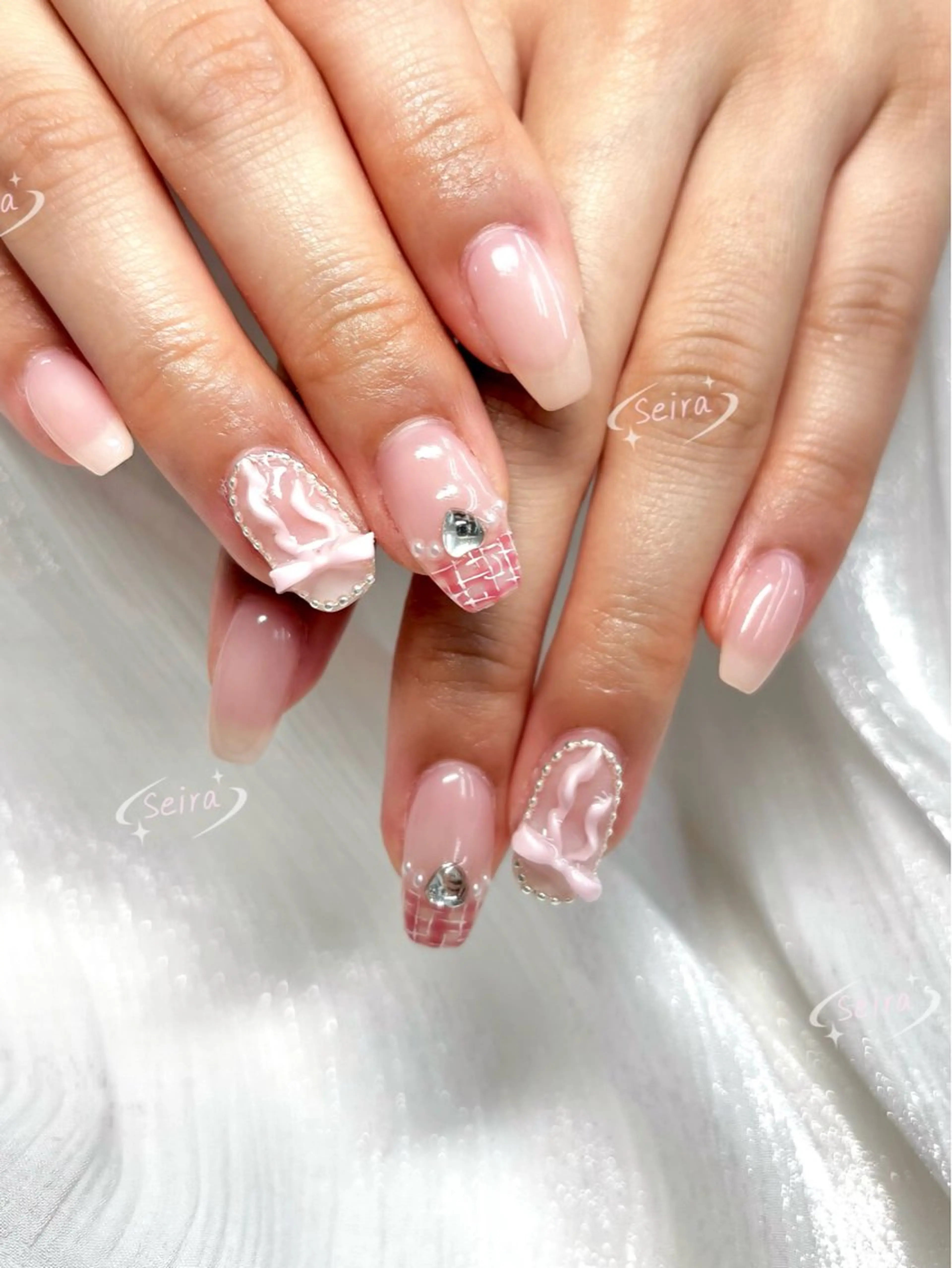 ネイル ガーリー 持ち込み 閨匠ビューティサロン 銀座店🐻Seiraのネイルデザイン