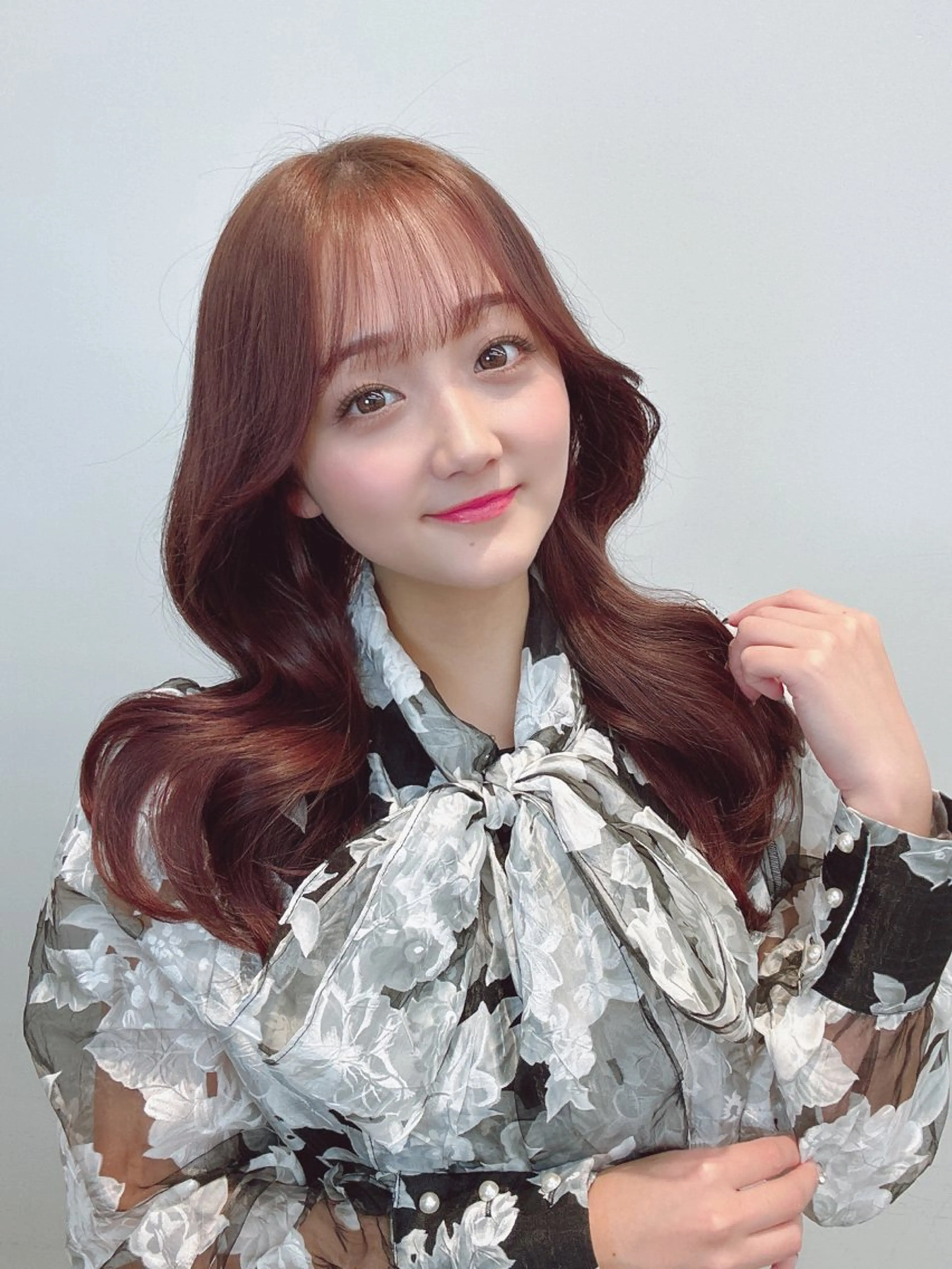 ロング カラー 顔周り似合わせ・巻け るレイヤー水谷航大のヘアスタイル