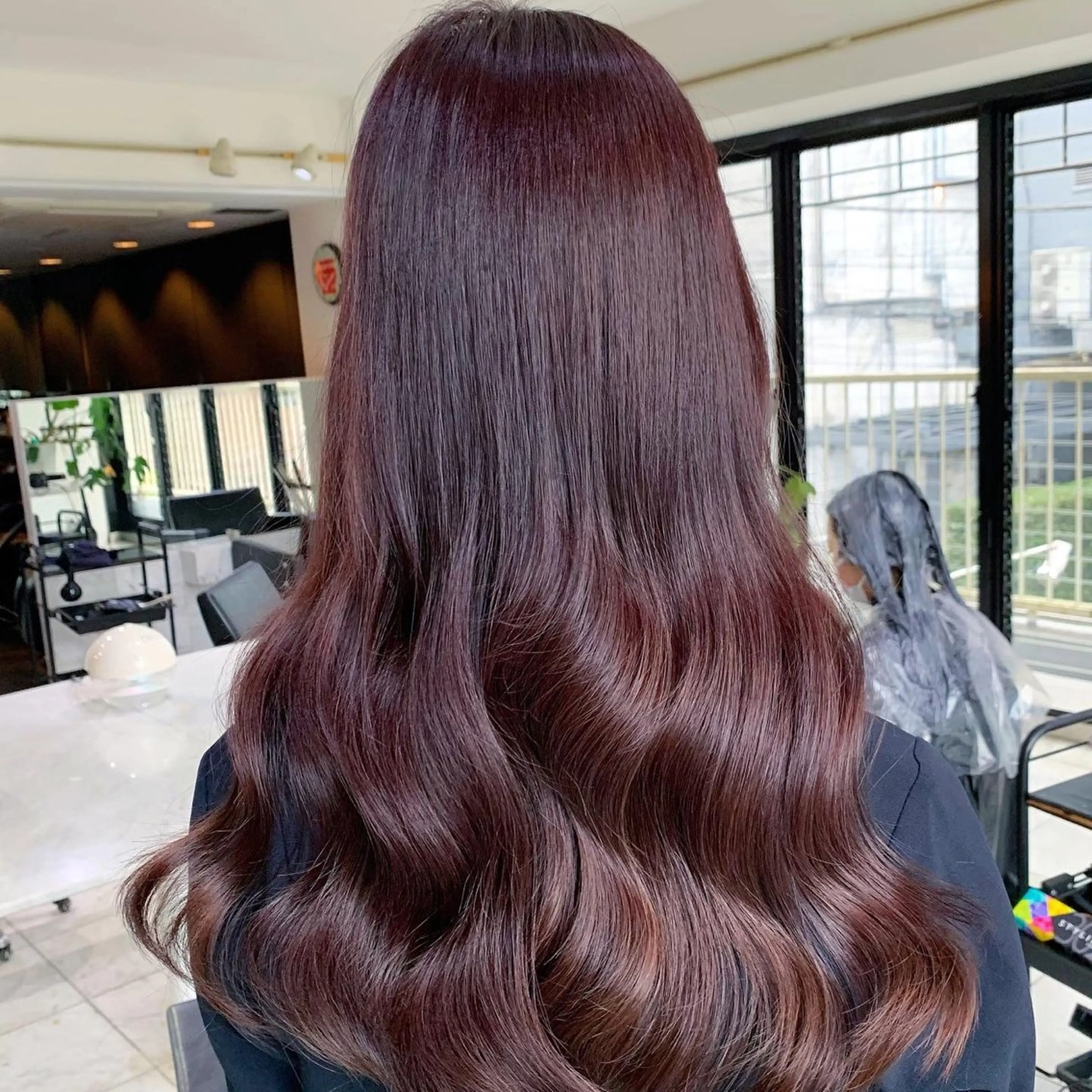 ロング カラー ブリーチ ブラウンカラー ダブルカラー ブリーチなしカラー ピンクカラー RYOSUKE ハイトーンのヘアスタイル