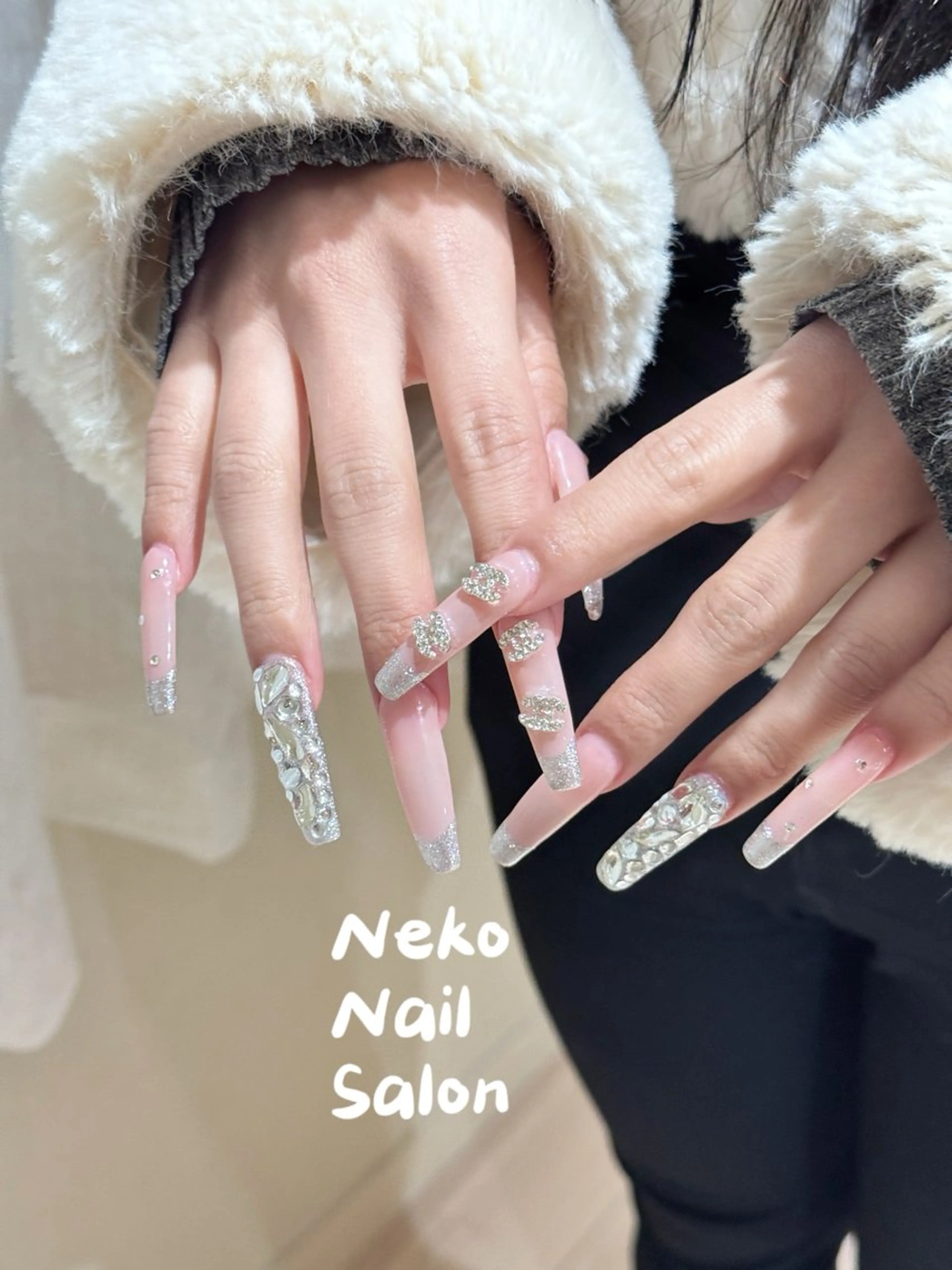 ネイル ロングネイル スーパーロングネイル neko nailのネイルデザイン