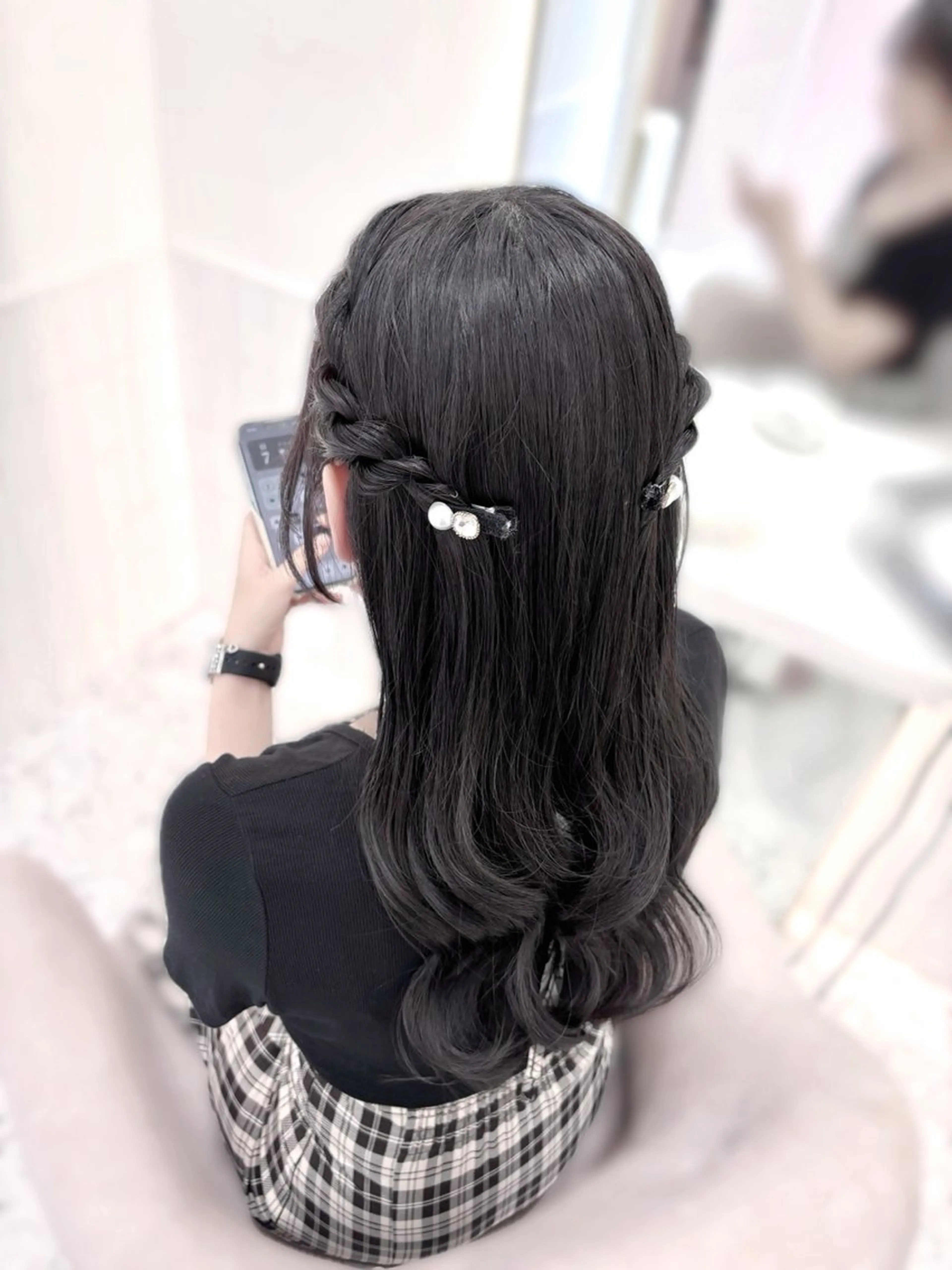 ロング ヘアアレンジ ヨシンモリ ヘアセット ゆうひ🎀艶カラー/ ヘアメ/チョコカラーのヘアスタイル