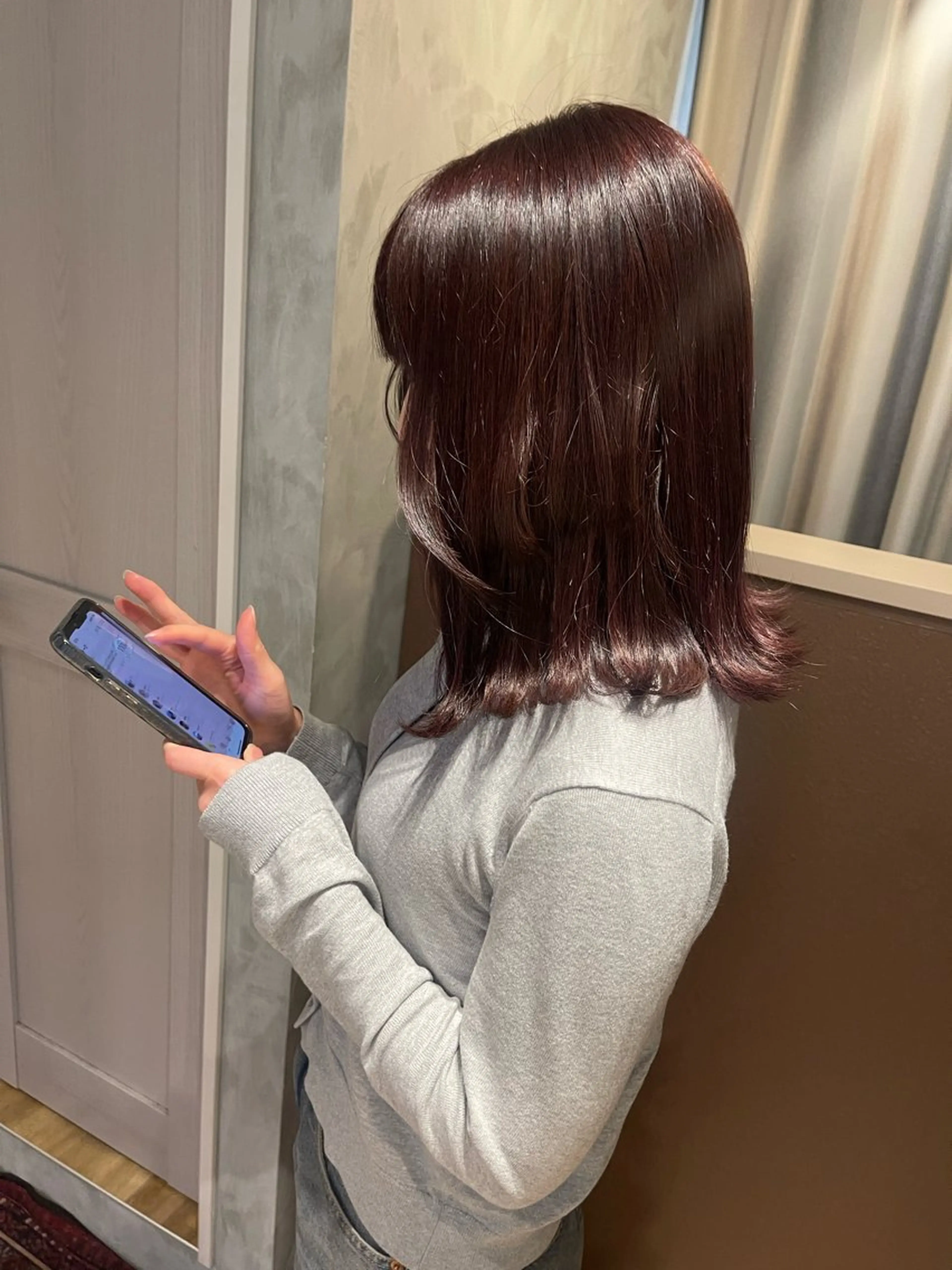 ミディアム カラー ヘアアレンジ 阪倉 美玲のヘアスタイル