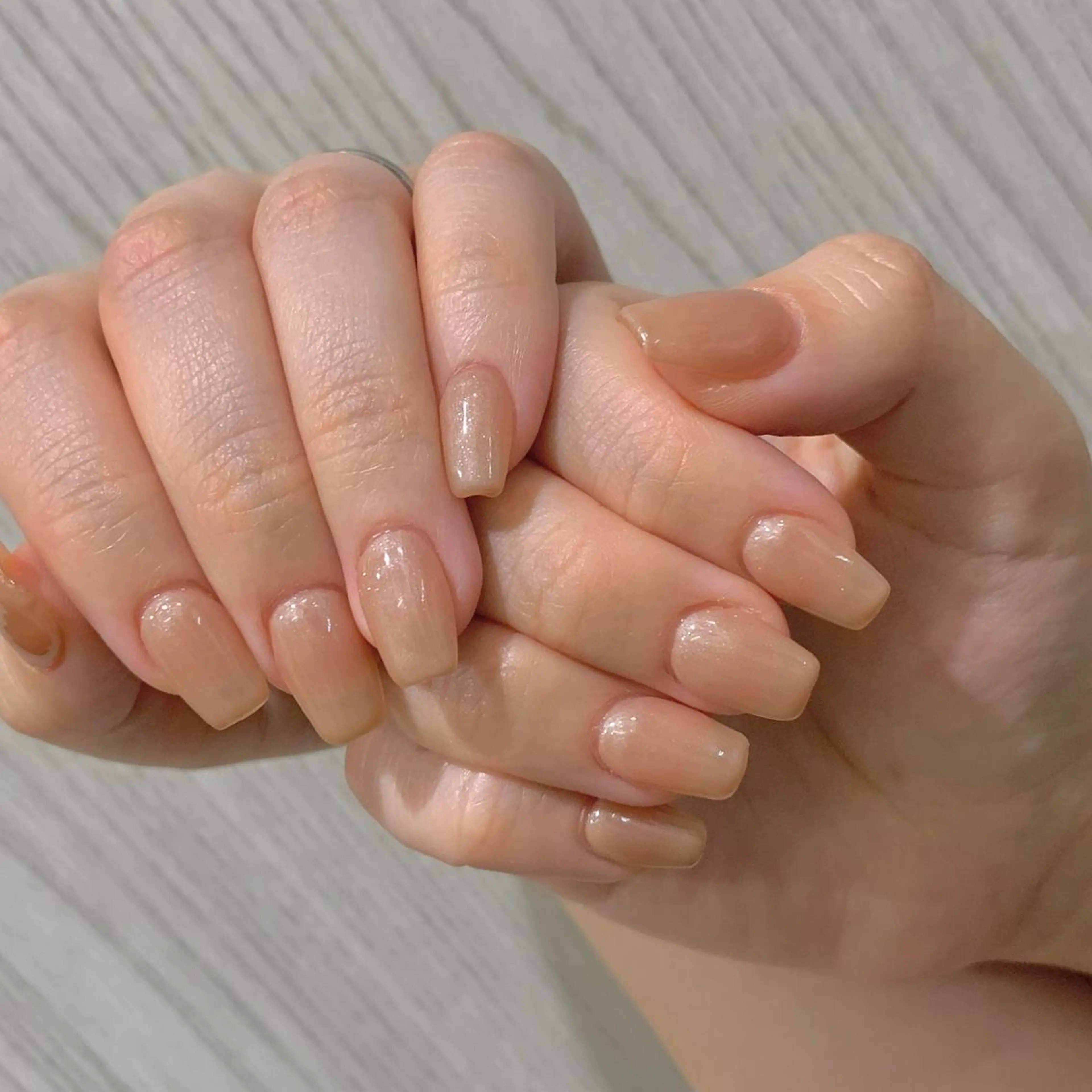 ネイル ワンカラーネイル スカルプネイル 山田 真里のネイルデザイン