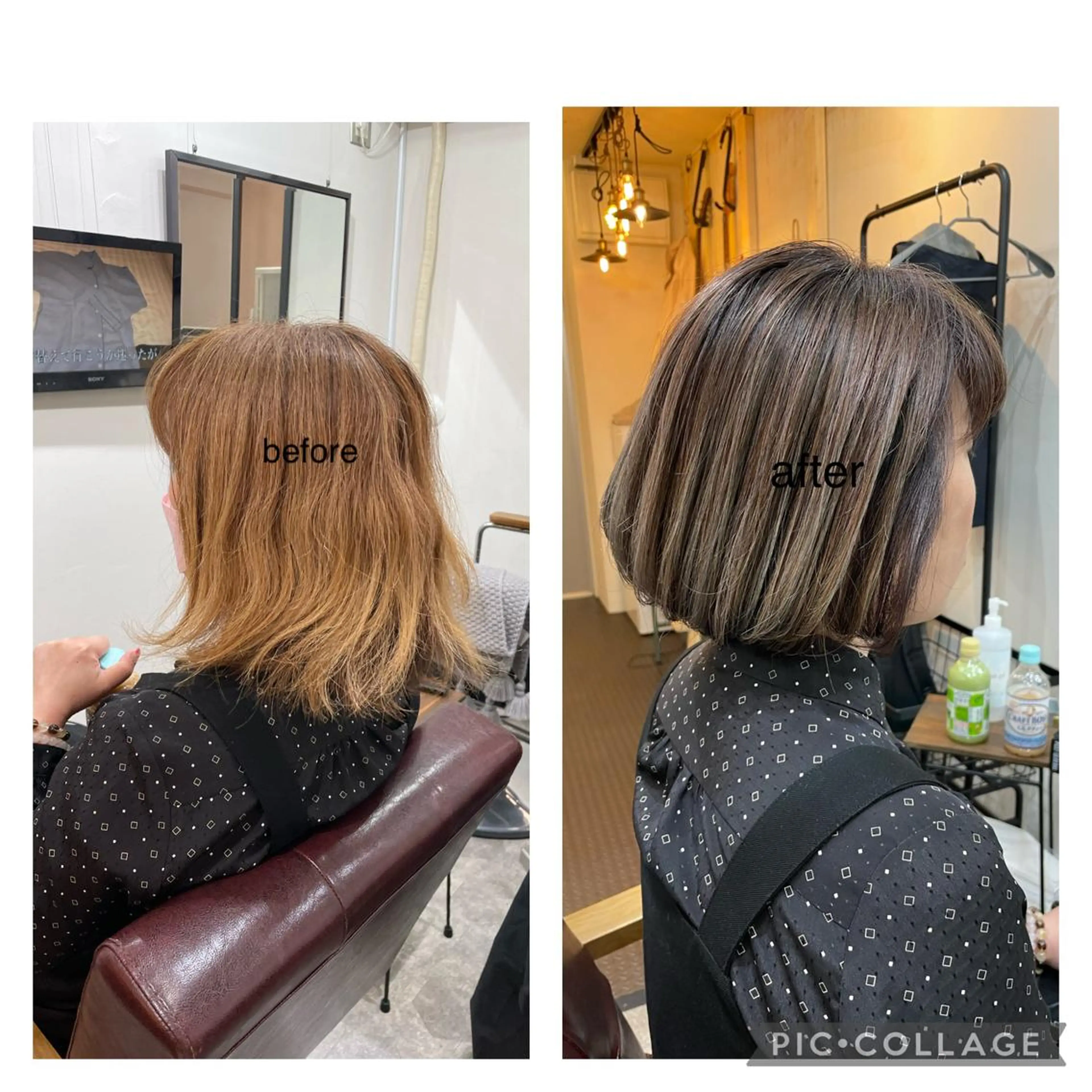 ショート カラー ハイライトカラー ハイライト 水素トリートメント／ 髪質改善/ナカノメのヘアスタイル