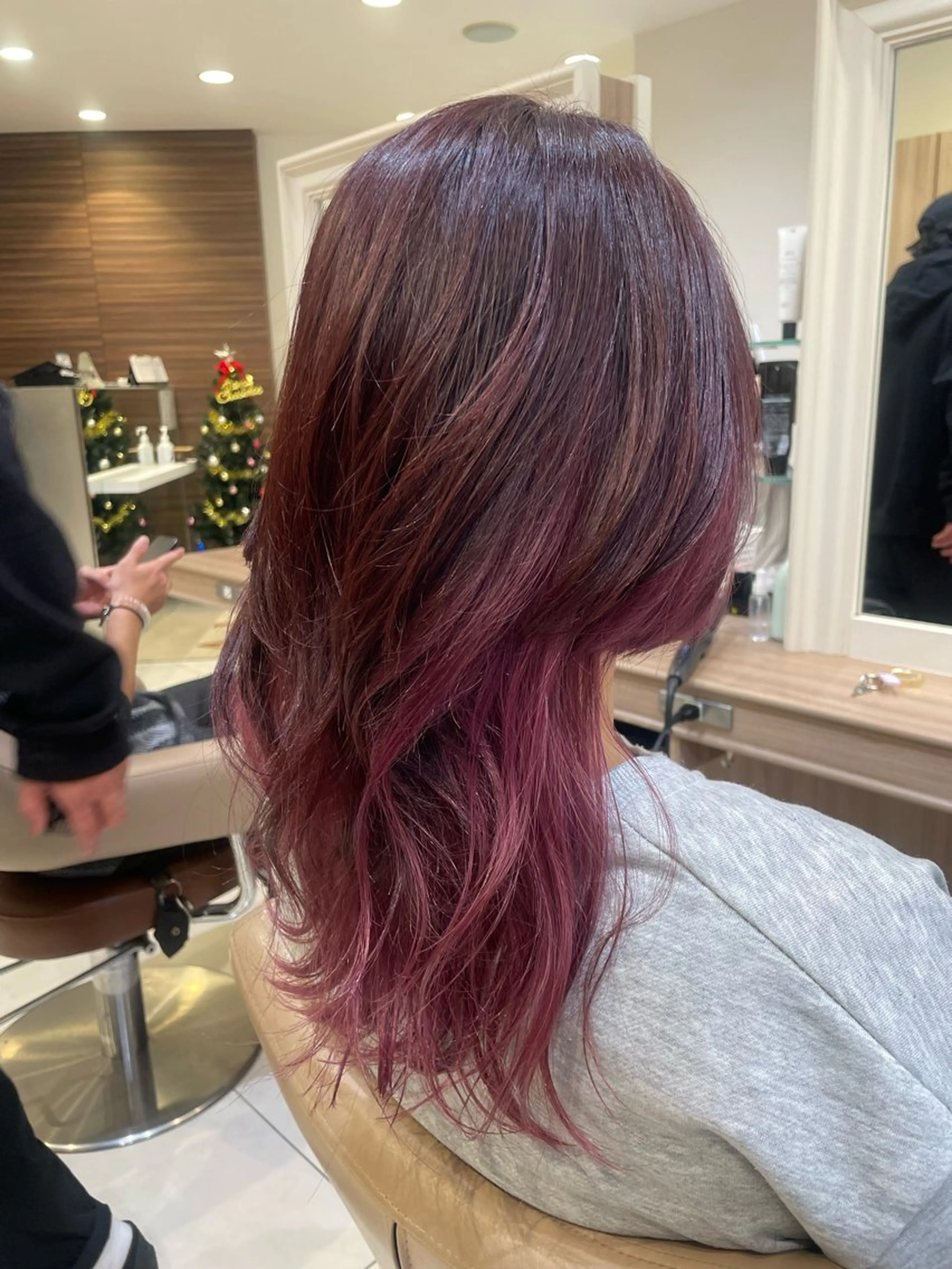 ロング カラー ヘアアレンジ カット ヘアカラー トリートメント 韓国ヘアメイク🎀/ 縮毛矯正✨山本媛香のヘアスタイル