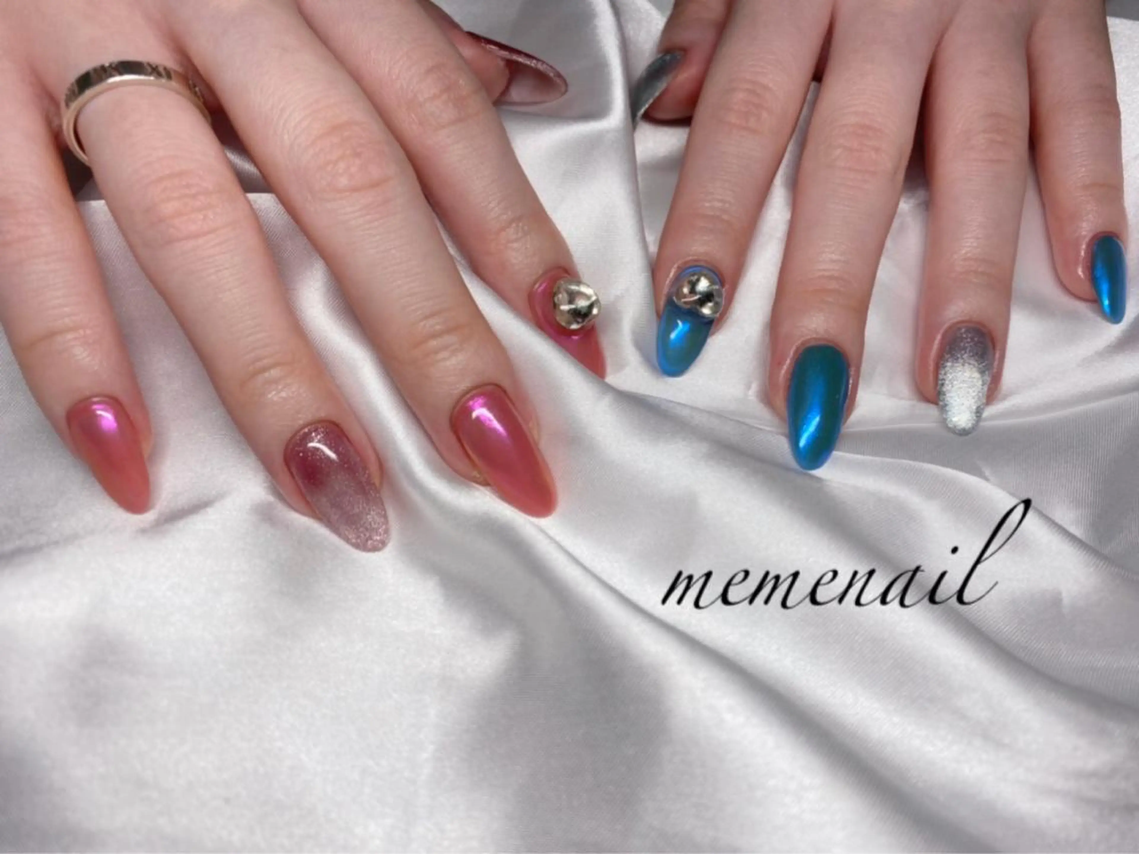 ネイル オーロラネイル キラキラネイル マグネットネイル ハンドネイル Noguchi Megumiのその他イメージ