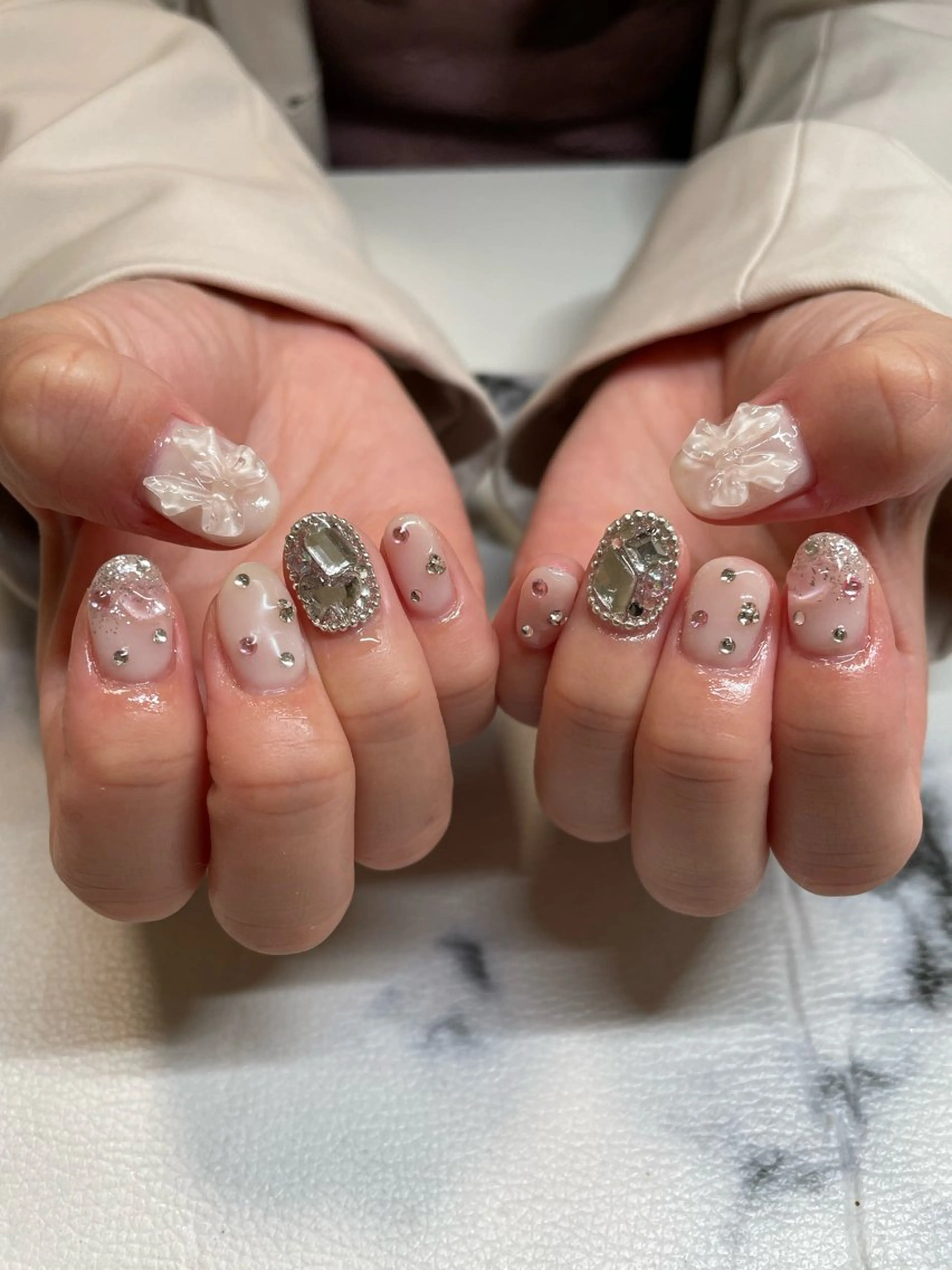 ネイル リボン MN salonのネイルデザイン