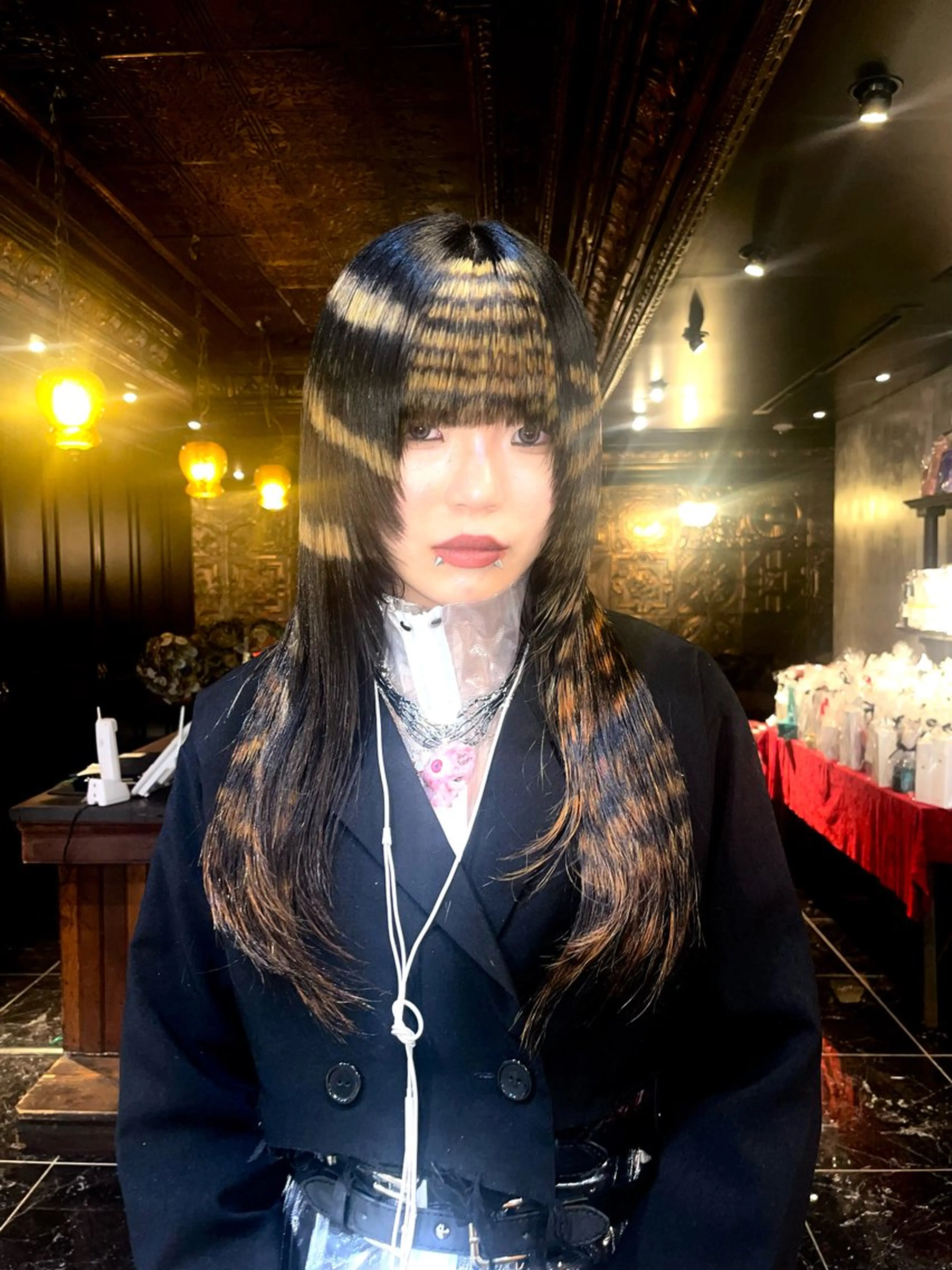 セミロング カラー カット ヘアカラー トリートメント デザインカラー⭐︎★ 🐆hyo🐆のヘアスタイル