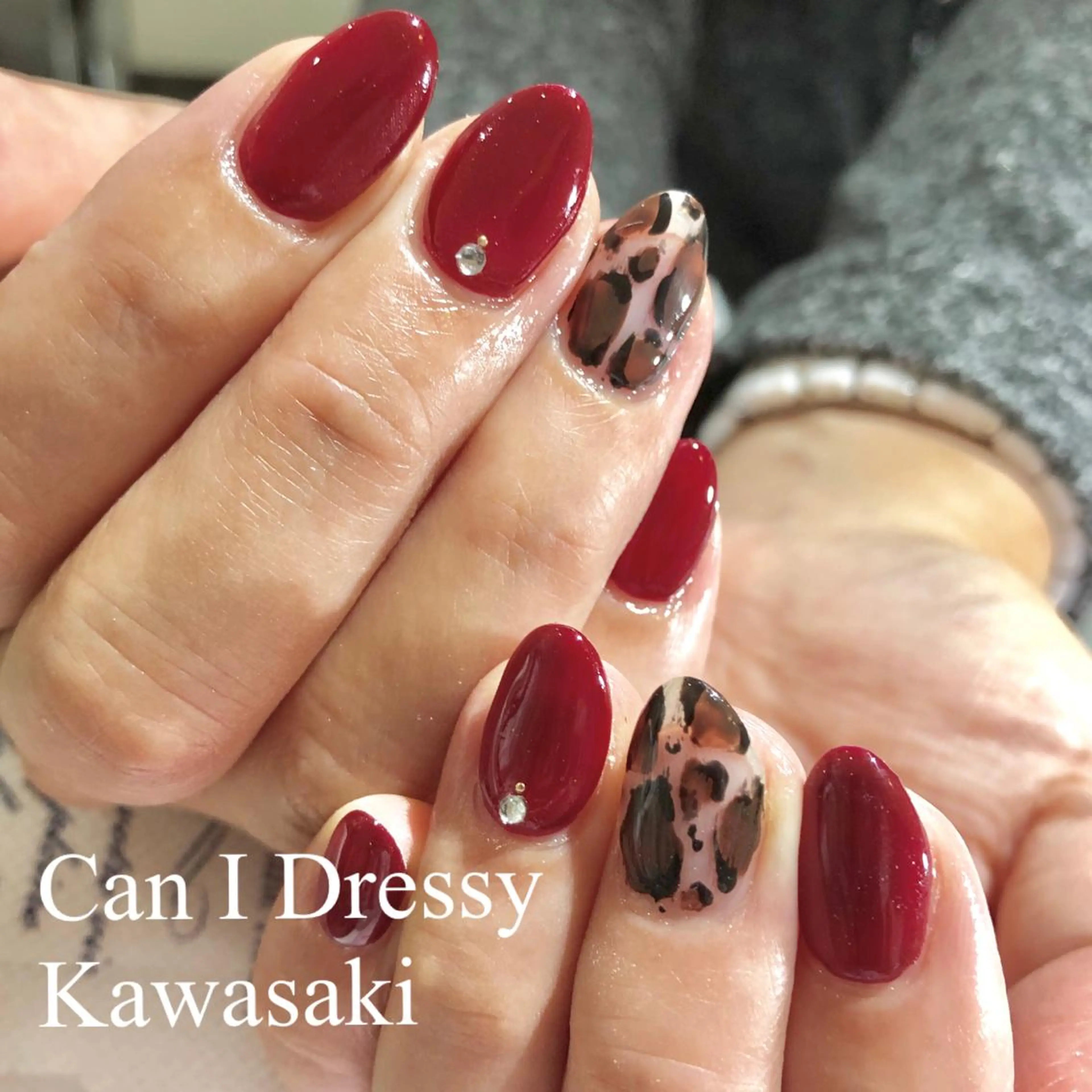 ネイル アニマル柄 クリアネイル ハンドネイル Can I 川崎店 三島 久美子のネイルデザイン