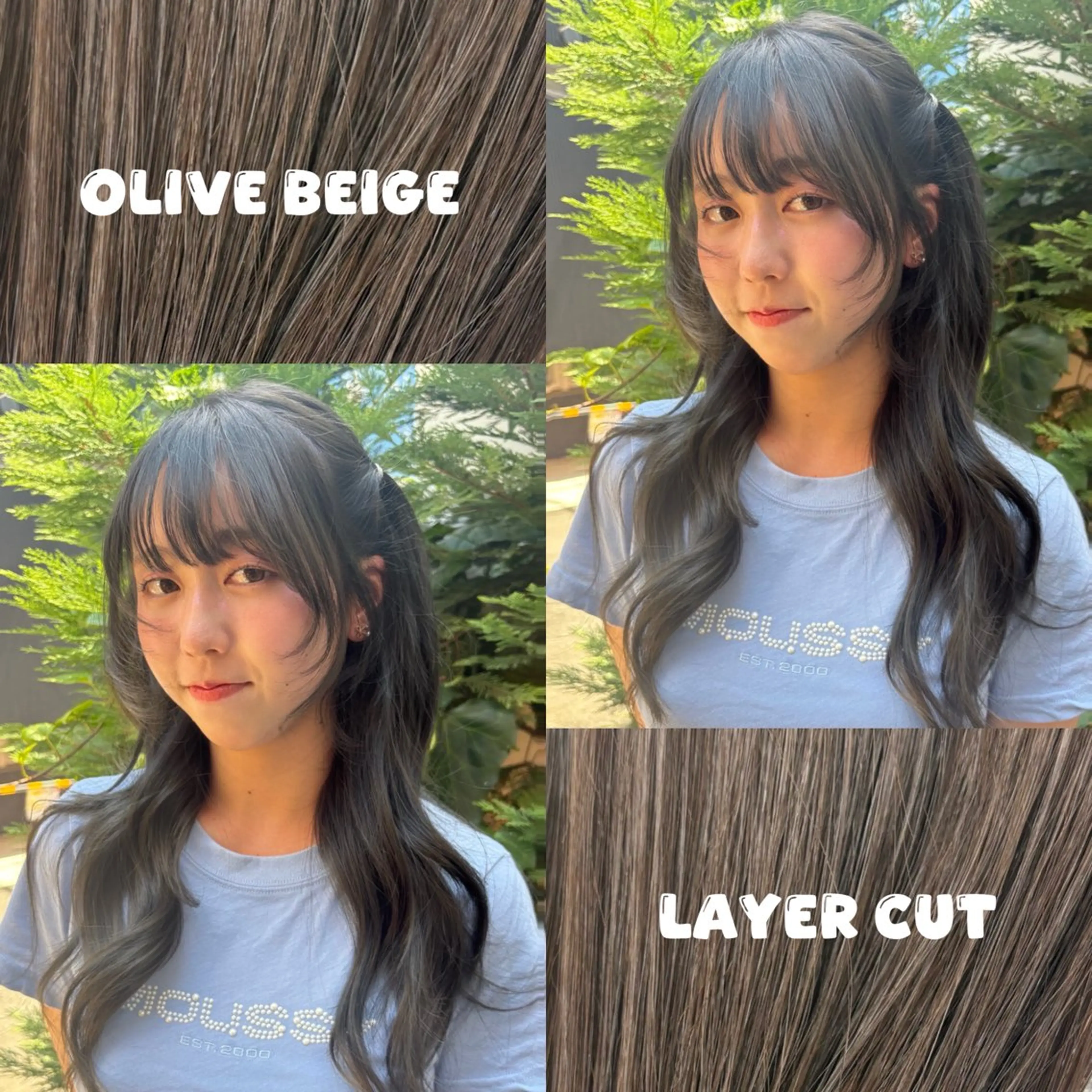 ロング カラー カット ヘアカラー トリートメント 透明感color / 韓国 /KANAのヘアスタイル