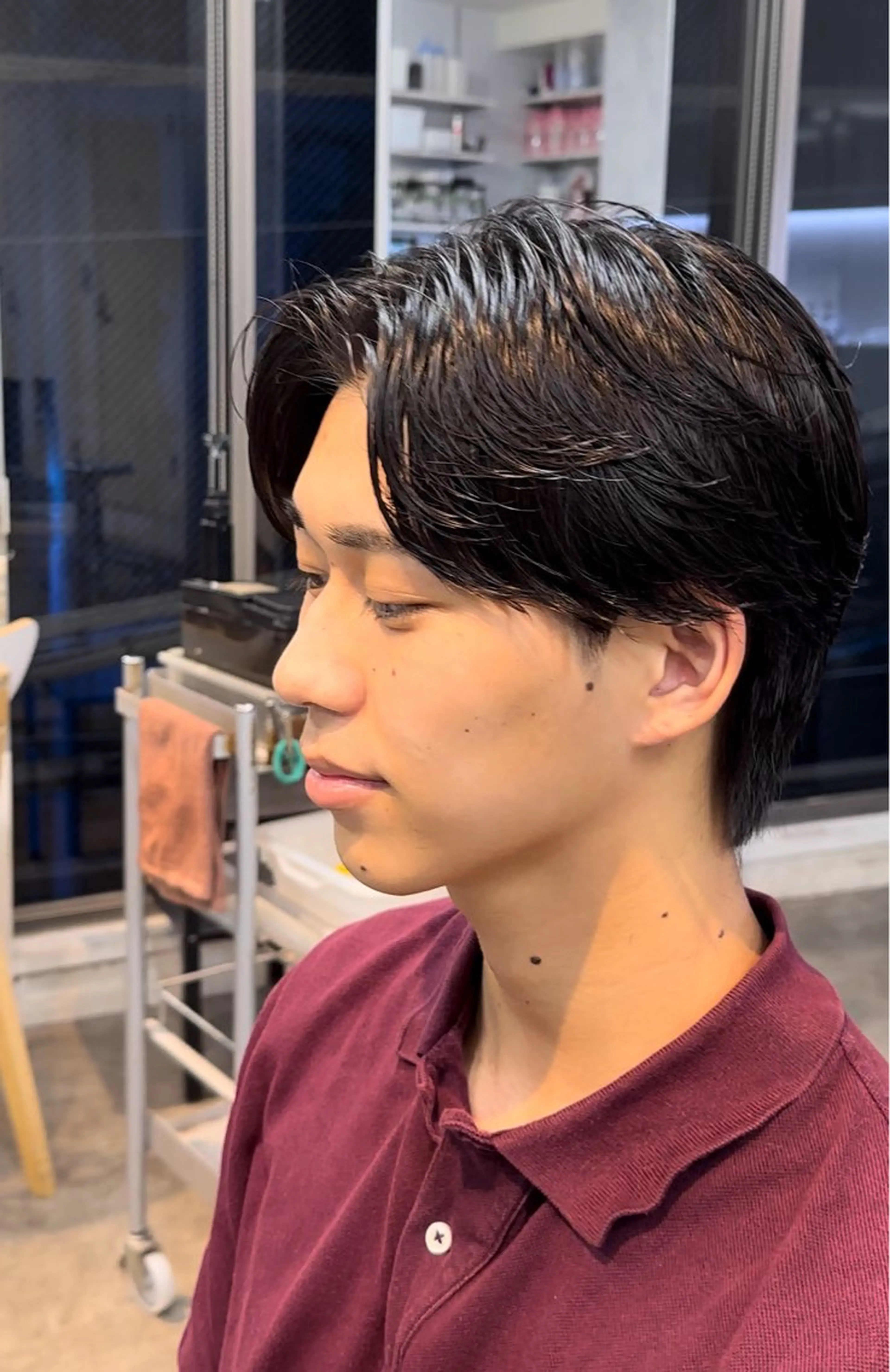 パーマ メンズ マッシュ メンズパーマ 学生（メンズ向け） メンズツイストパーマ ツイストスパイラルパーマ カット パーマ fifth/原宿/ シャドウパーマ/カズのヘアスタイル