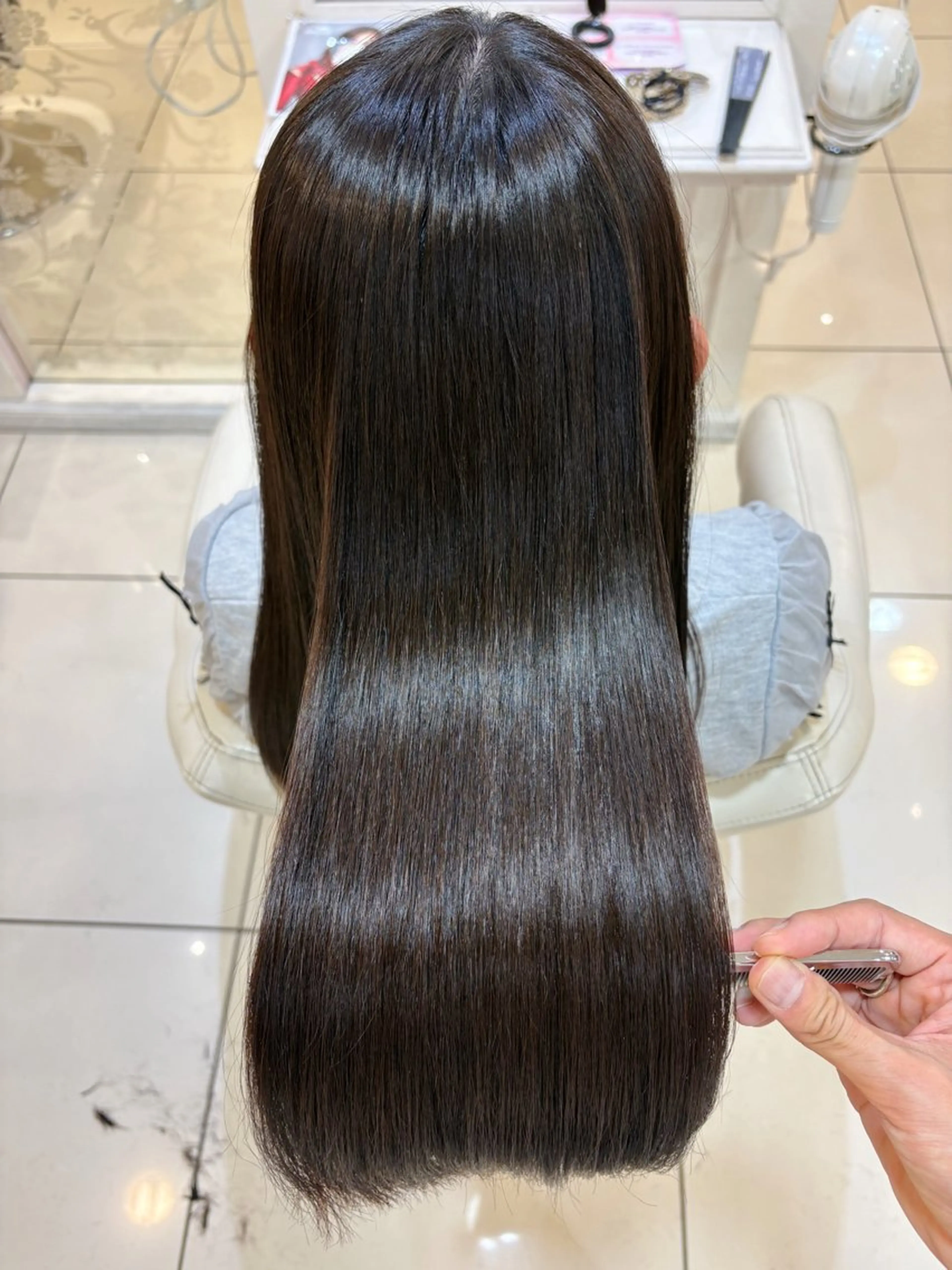 ロング 縮毛矯正 カット 縮毛矯正 トリートメント 高橋 佑のヘアスタイル