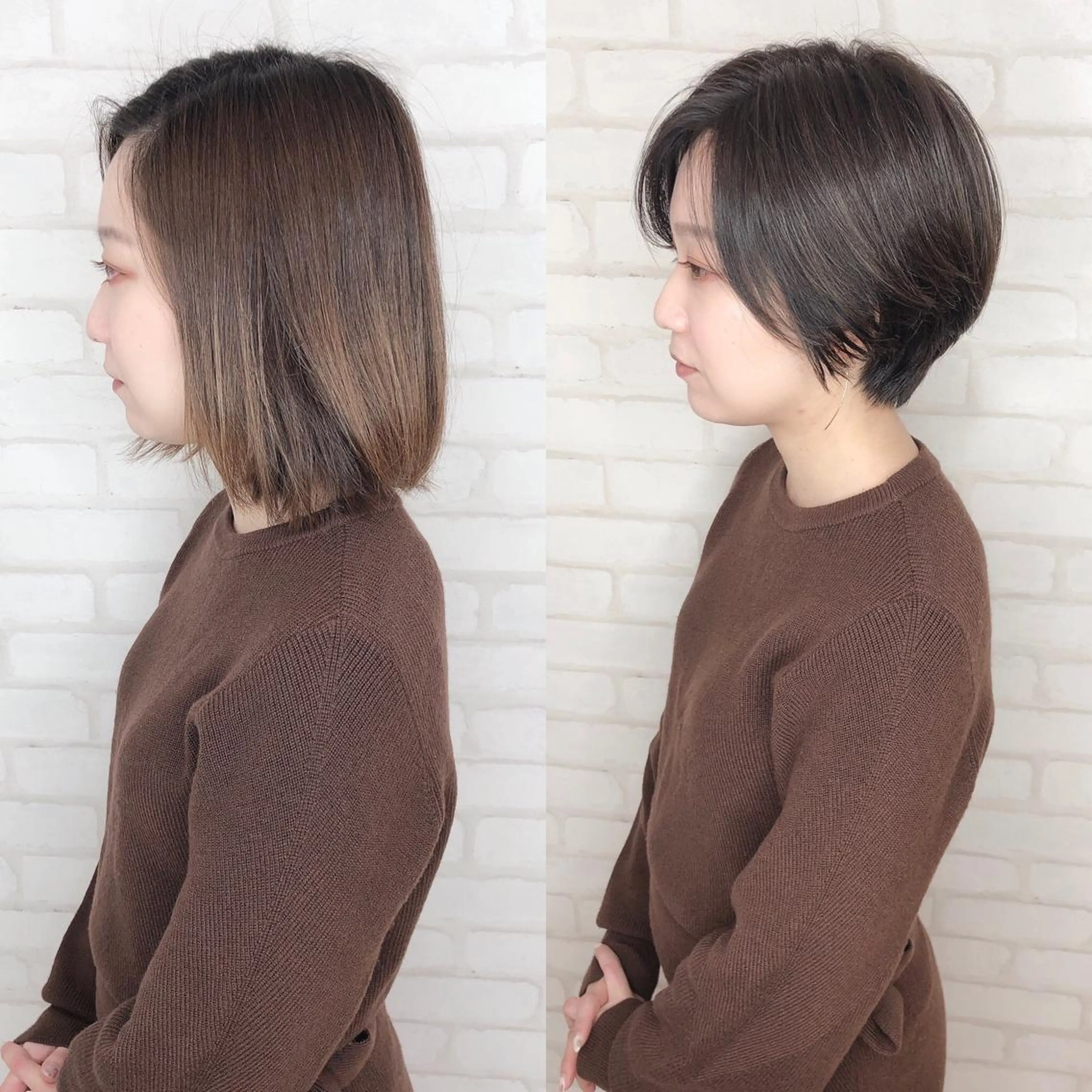 ショート カラー アビリタ 警固のヘアスタイル