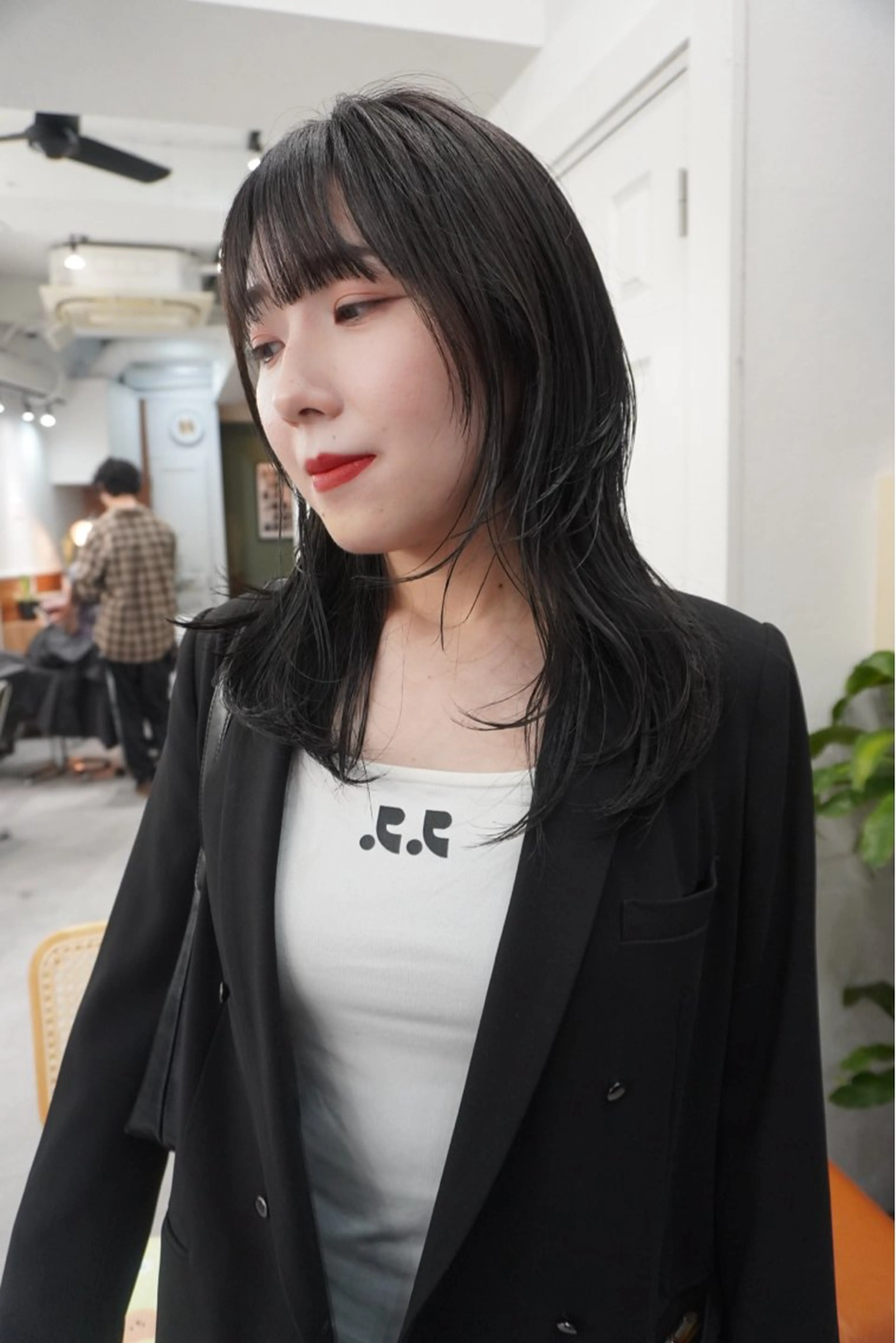 ミディアム カラー レイヤーカット カット ヘアカラー トリートメント レイヤー／似合わせ TAKUYAのヘアスタイル