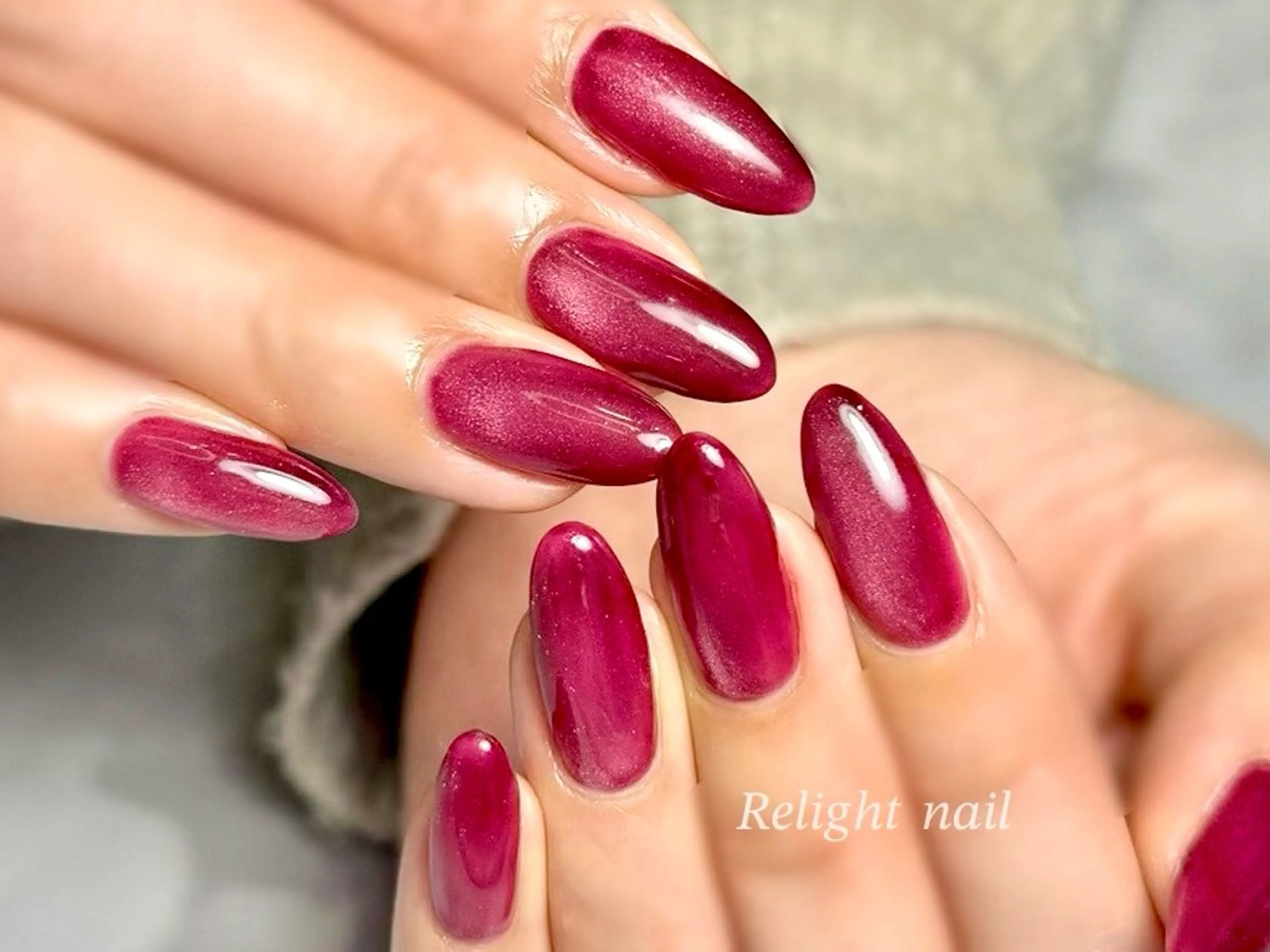 ネイル マグネットネイル ハンドネイル Relight RIEのネイルデザイン