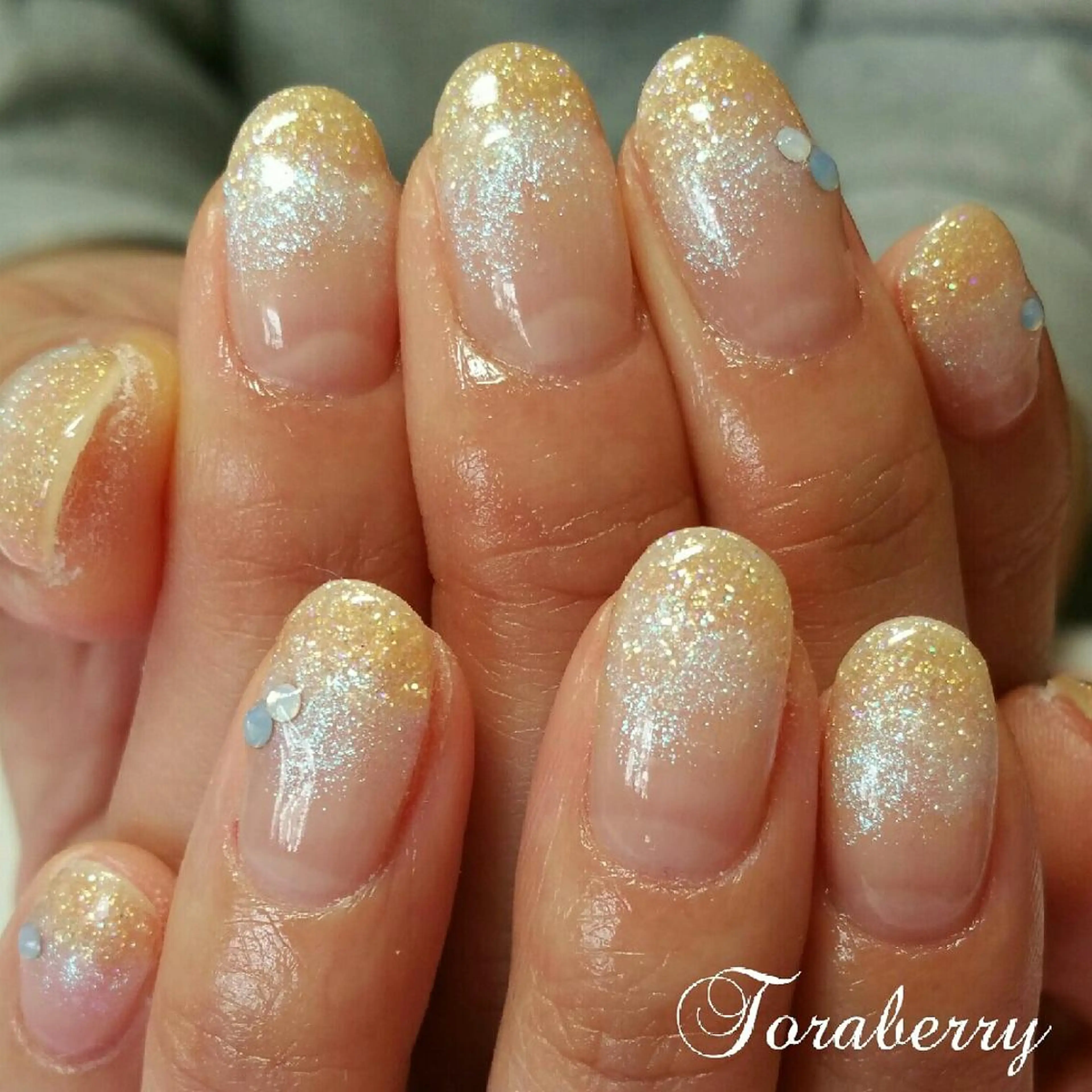 ネイル ラメ(グリッター) ラメグラデーション ネイリスト なつみのネイルデザイン