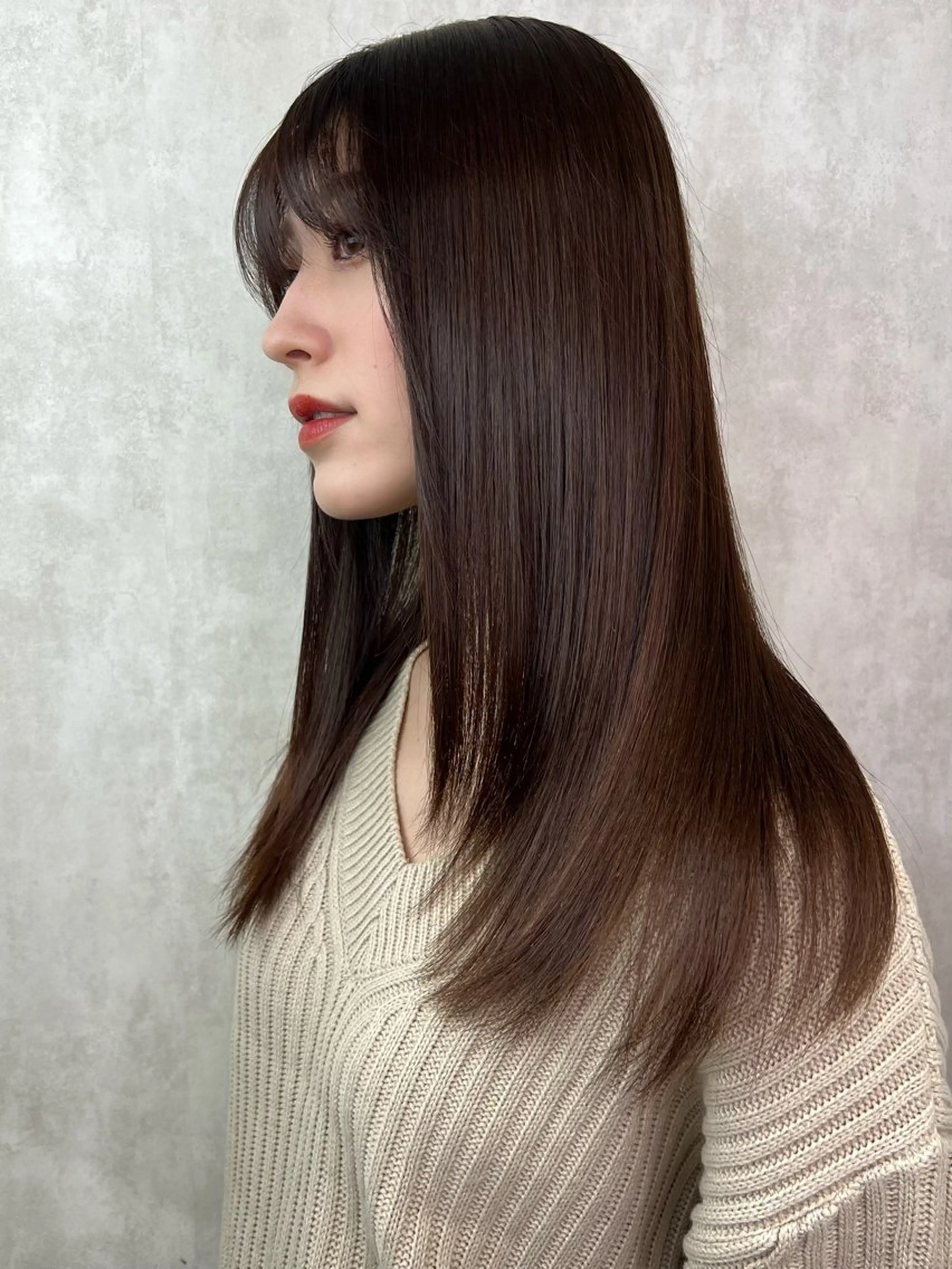 ロング カラー グレージュ 髪質改善 トリートメント ar clip表参道所属・💜髪質改善/ 艶カラー/ミナ🩷のヘアスタイル