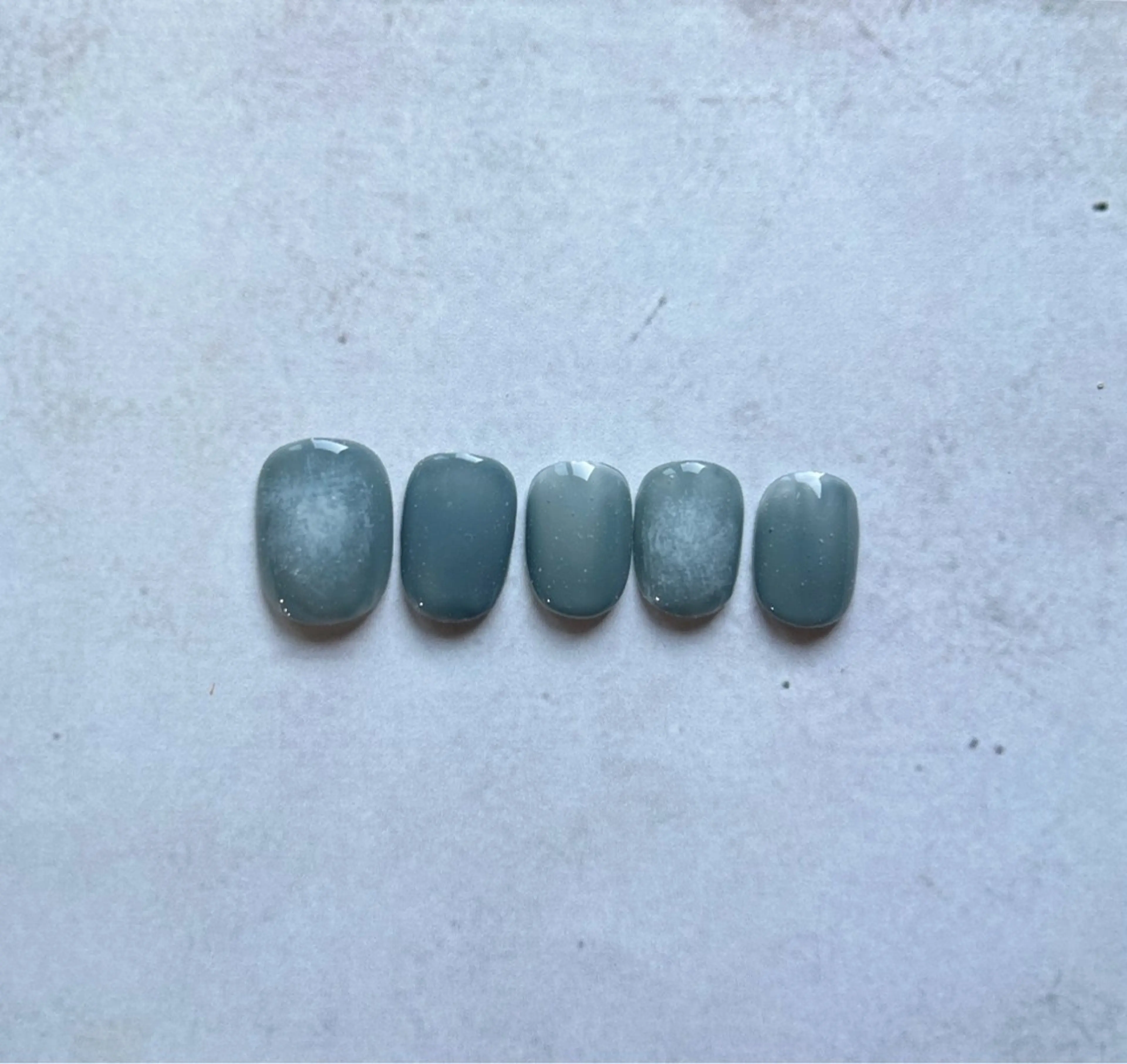 ネイル ブルー フリーランス¨̮⃝ ネイリストOKADAのネイルデザイン