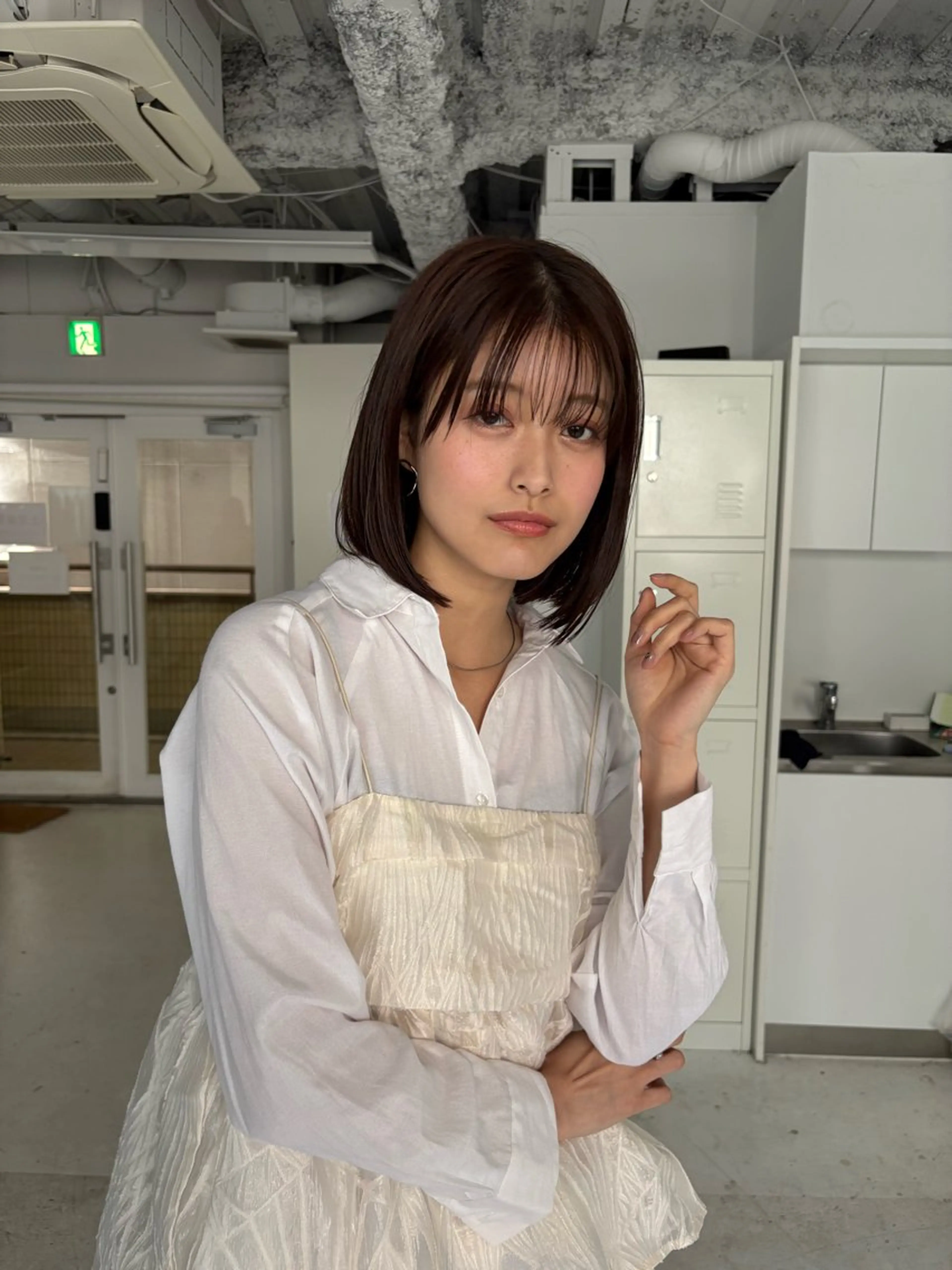 ショート カラー カット ヘアカラー 伶風/ボブ/ ハッシュカットのヘアスタイル