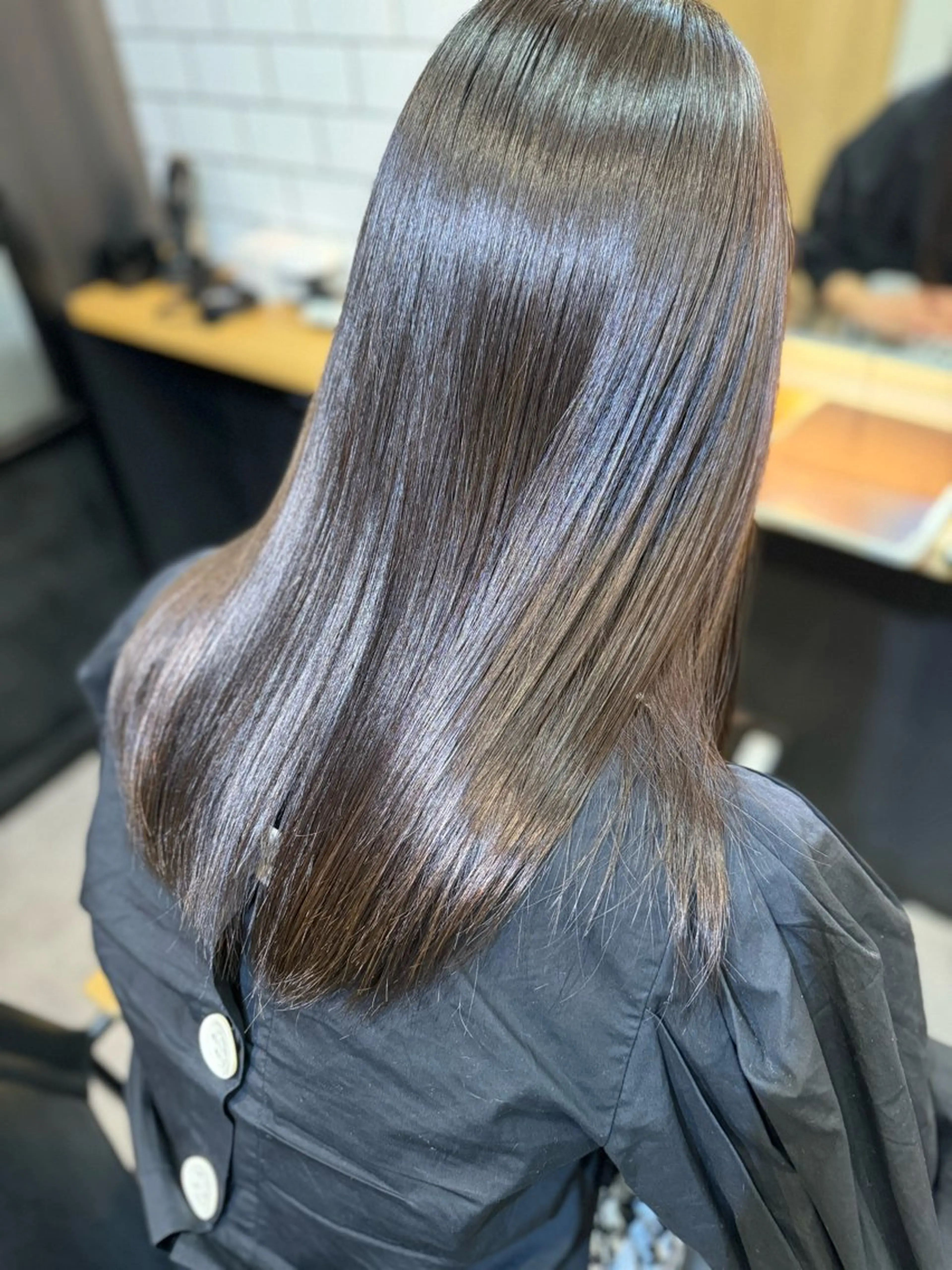 ロング くせ毛 髪質改善 似合わせカット 縮毛矯正 吉祥寺プルエクステ 🌟Hiraiのヘアスタイル