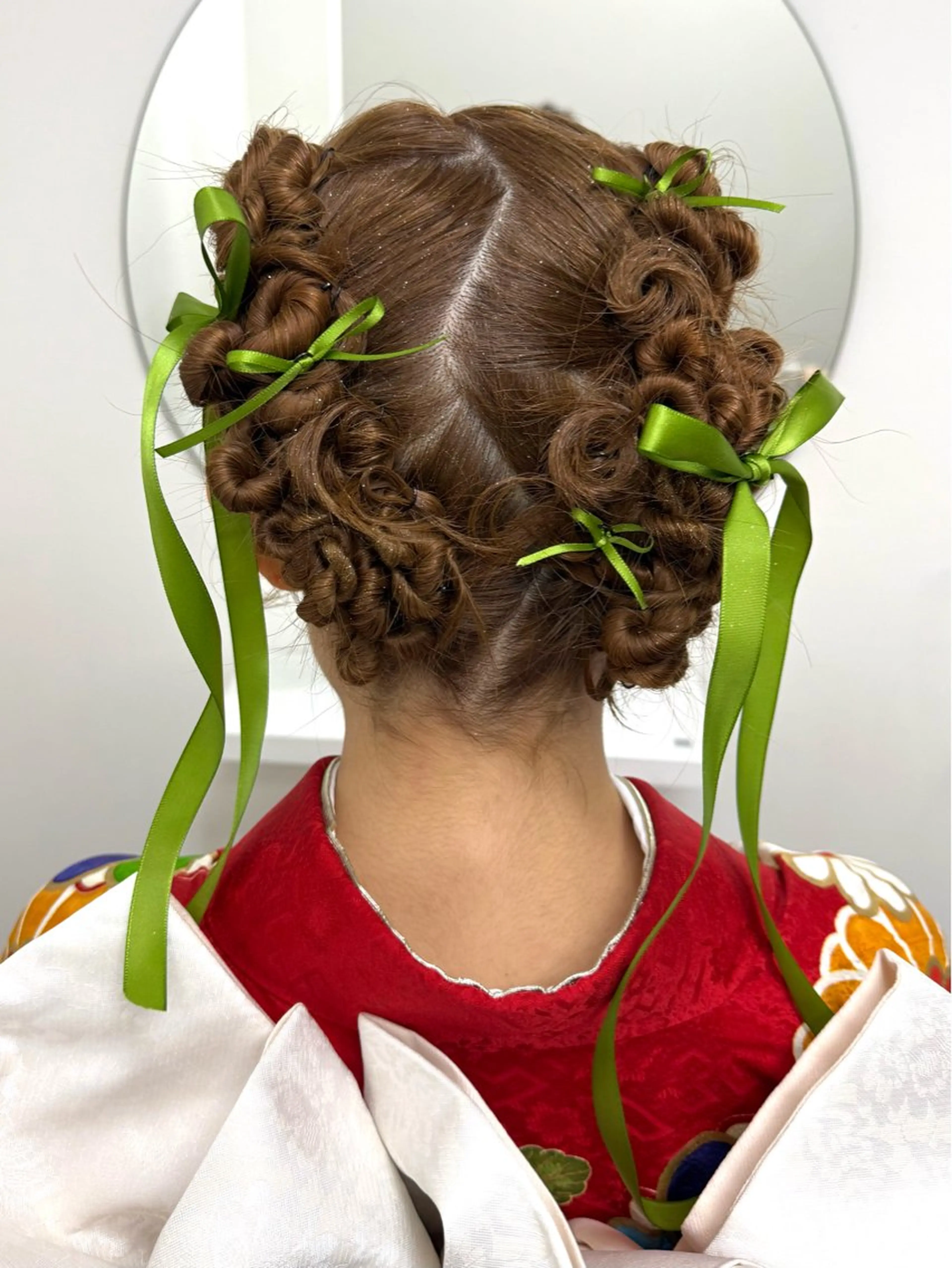 ロング カラー ヘアアレンジ 成人式 結婚式・ブライダル デート ヘアセット 赤瀬川 希咲のヘアスタイル