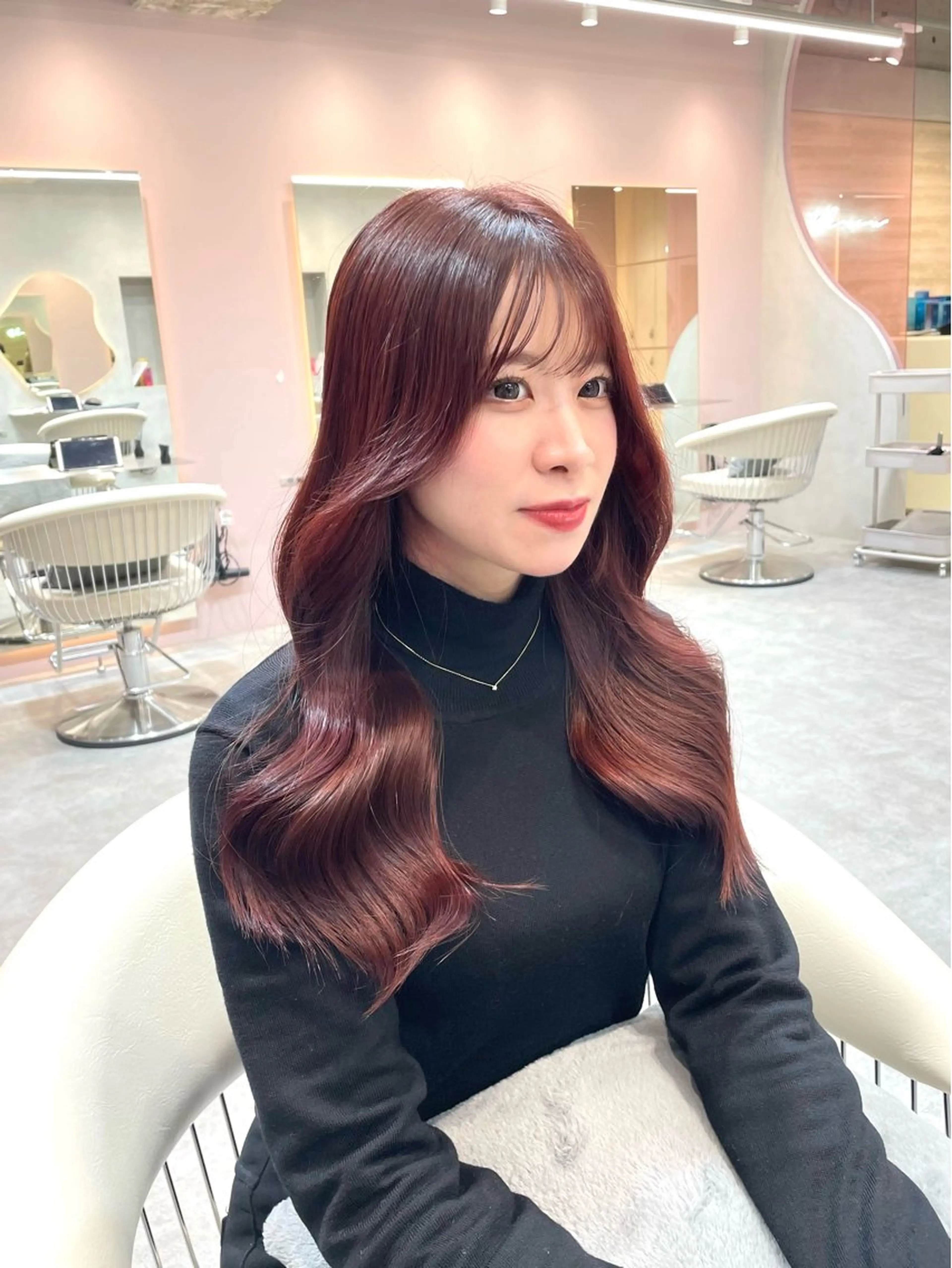 カラー 縮毛矯正ブリーチなし 🍒❤ゆうきのヘアスタイル