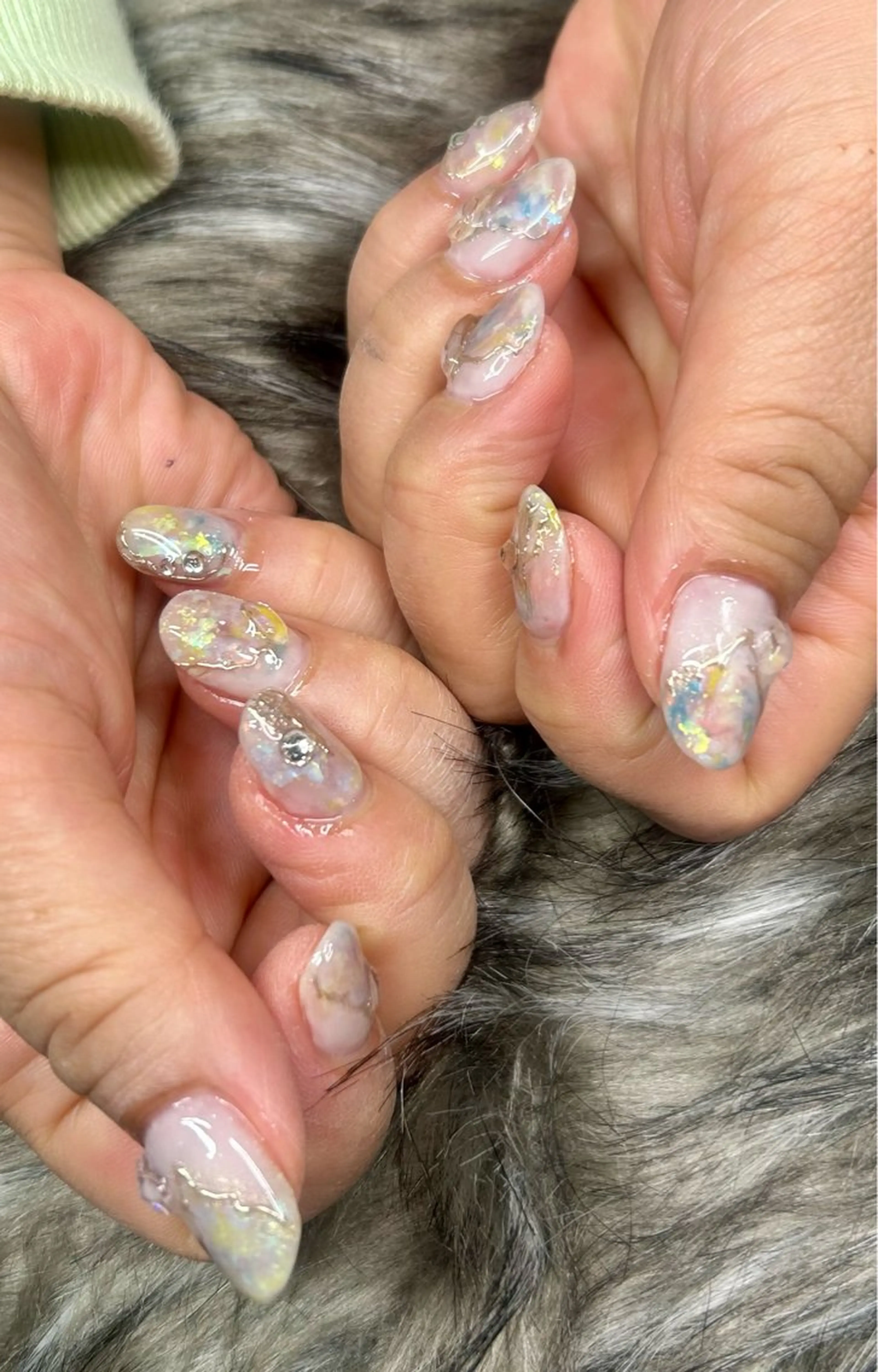 ネイル 長さ出し 持ち込み nailroom HARU.のネイルデザイン