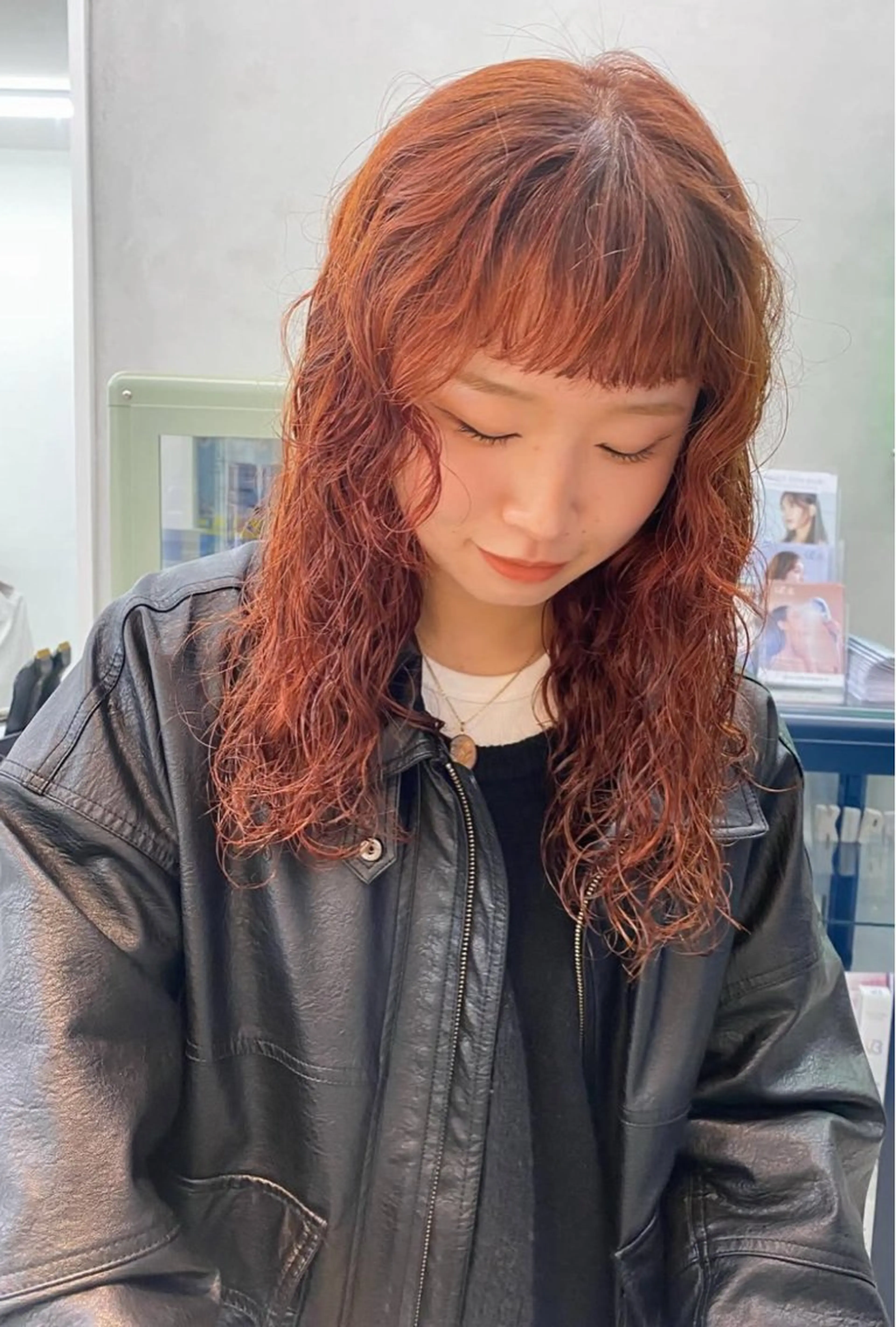ロング カラー パーマ 菊川 愛莉のヘアスタイル