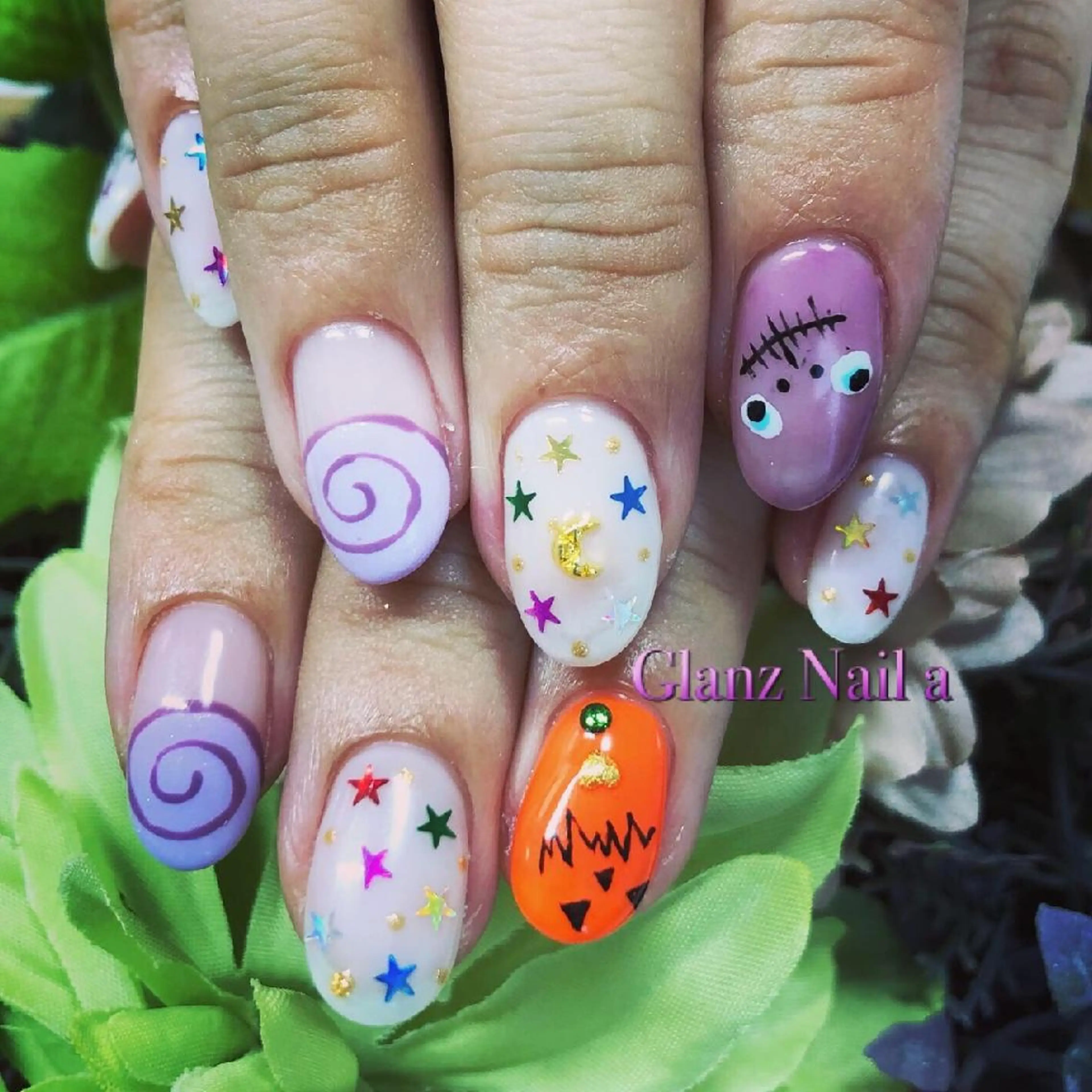 ネイル ハロウィン Glanz  Nail aのネイルデザイン