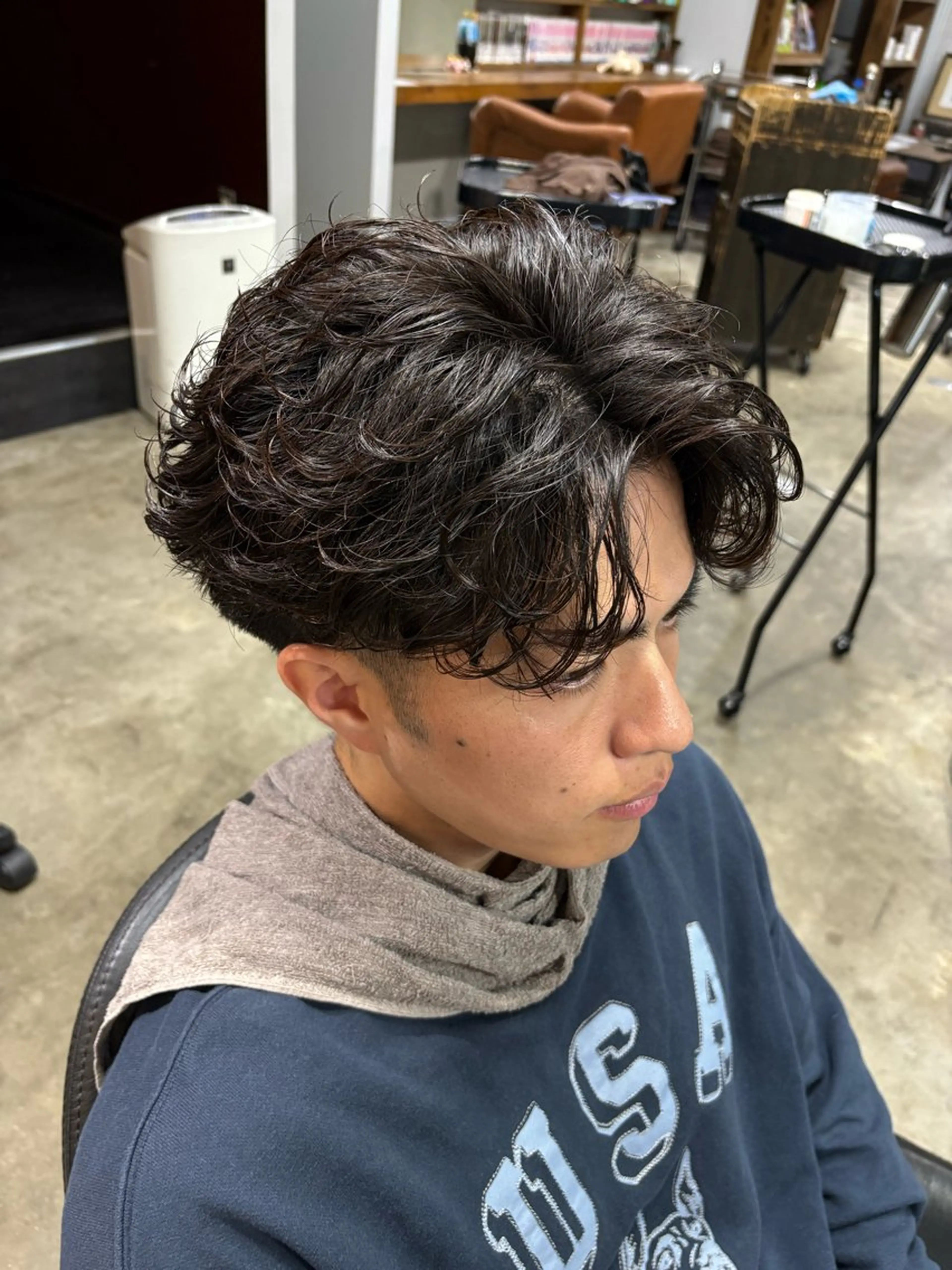 パーマ メンズ メンズパーマ 河野 遥人のヘアスタイル