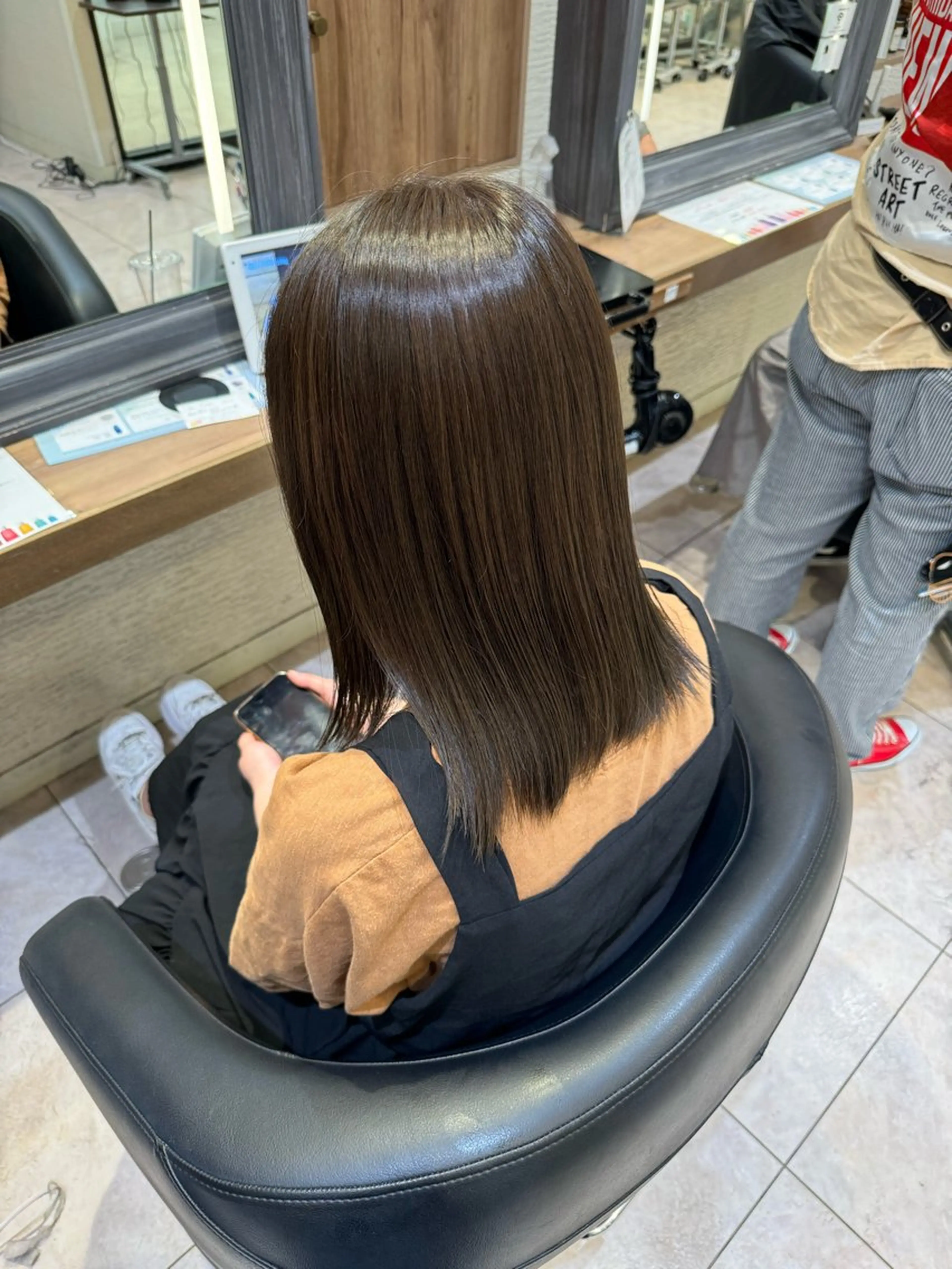 ミディアム カラー 赤み消しカラー🌱 YUZUKI🫧のヘアスタイル