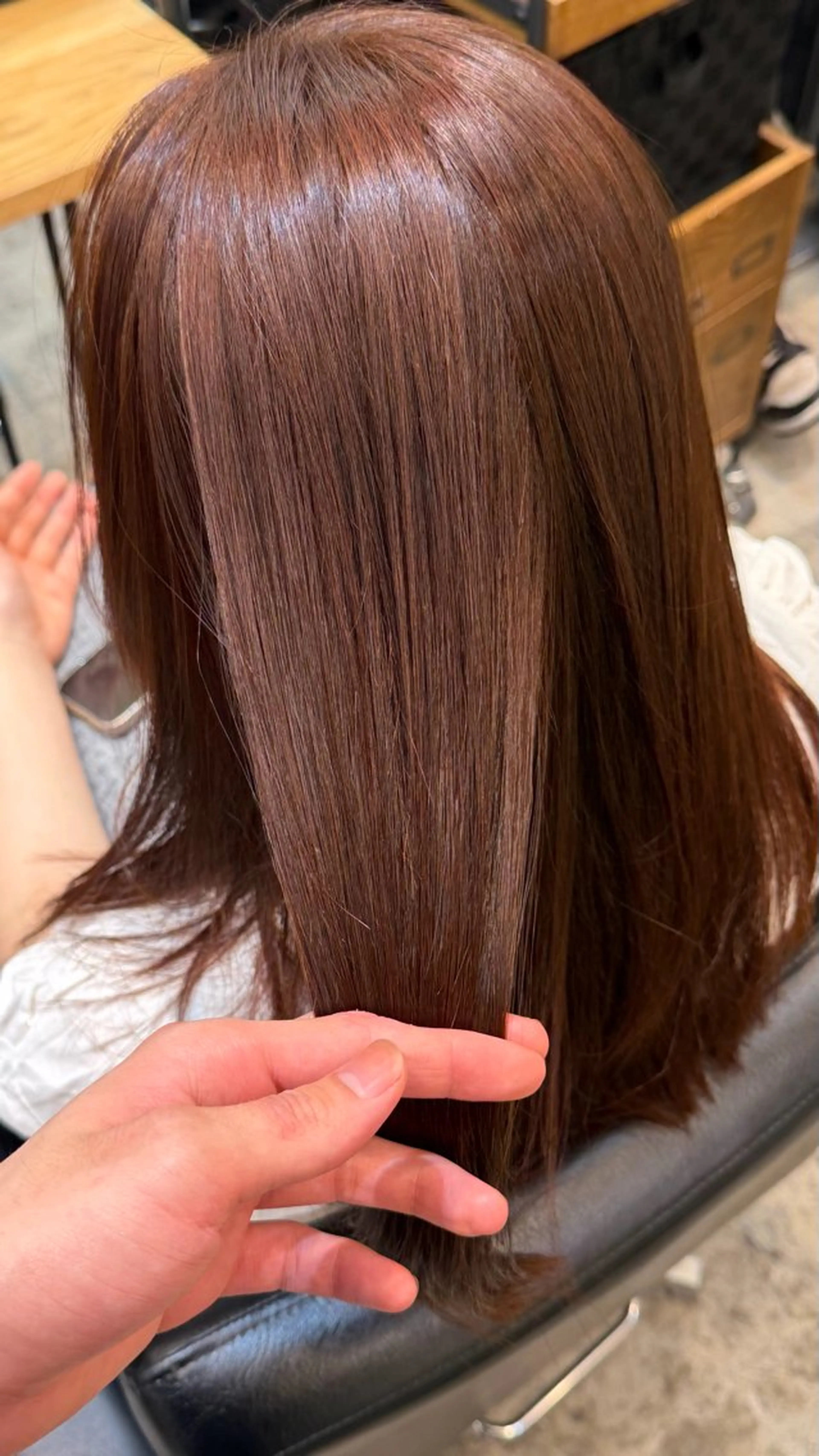ロング ヘアカラー 透明感カラー/ 縮毛矯正/ユズキのヘアスタイル