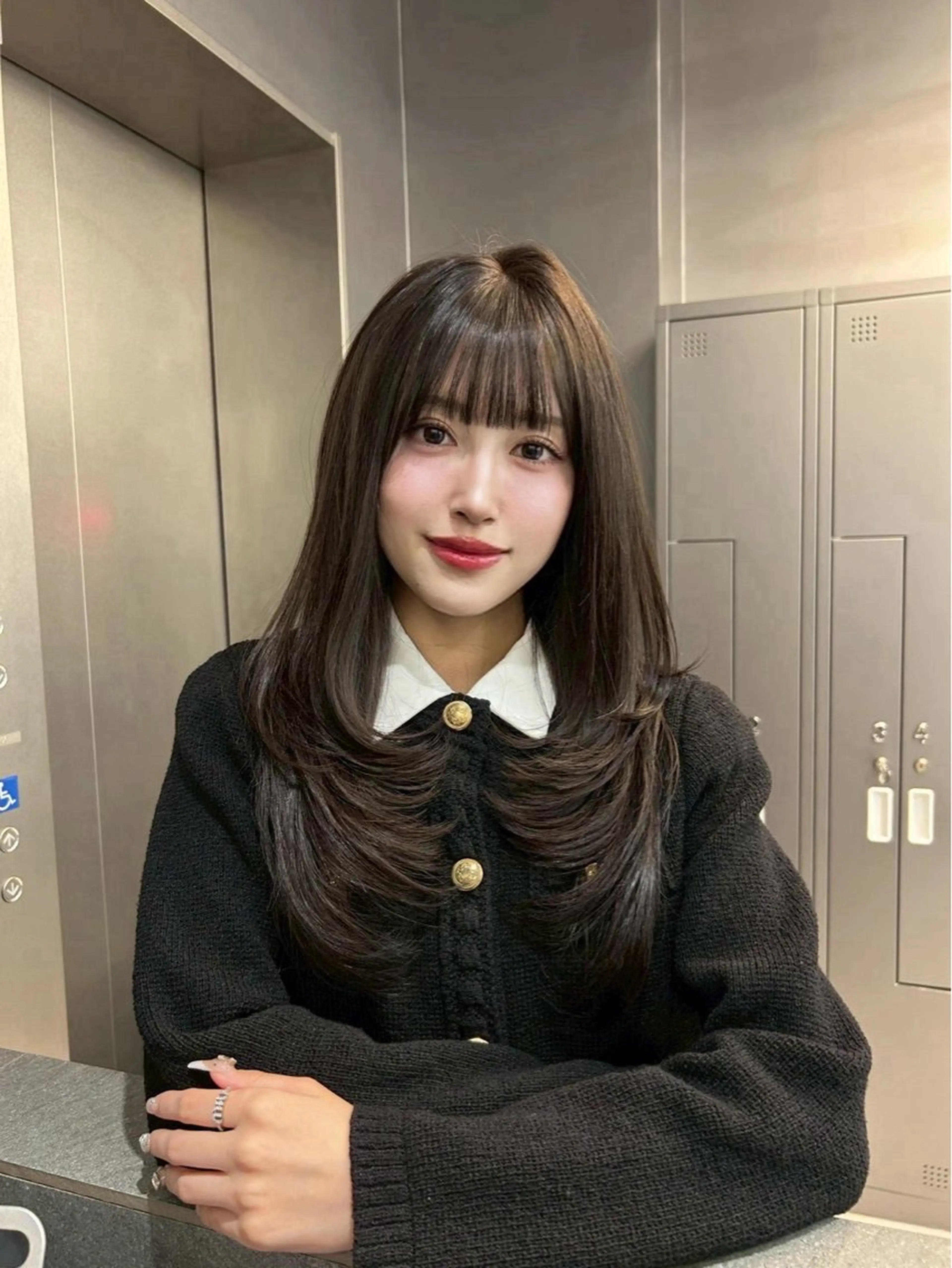 セミロング カット ヘアカラー トリートメント 銀座/韓国ヘア🤍 レイヤーAYUMIのヘアスタイル