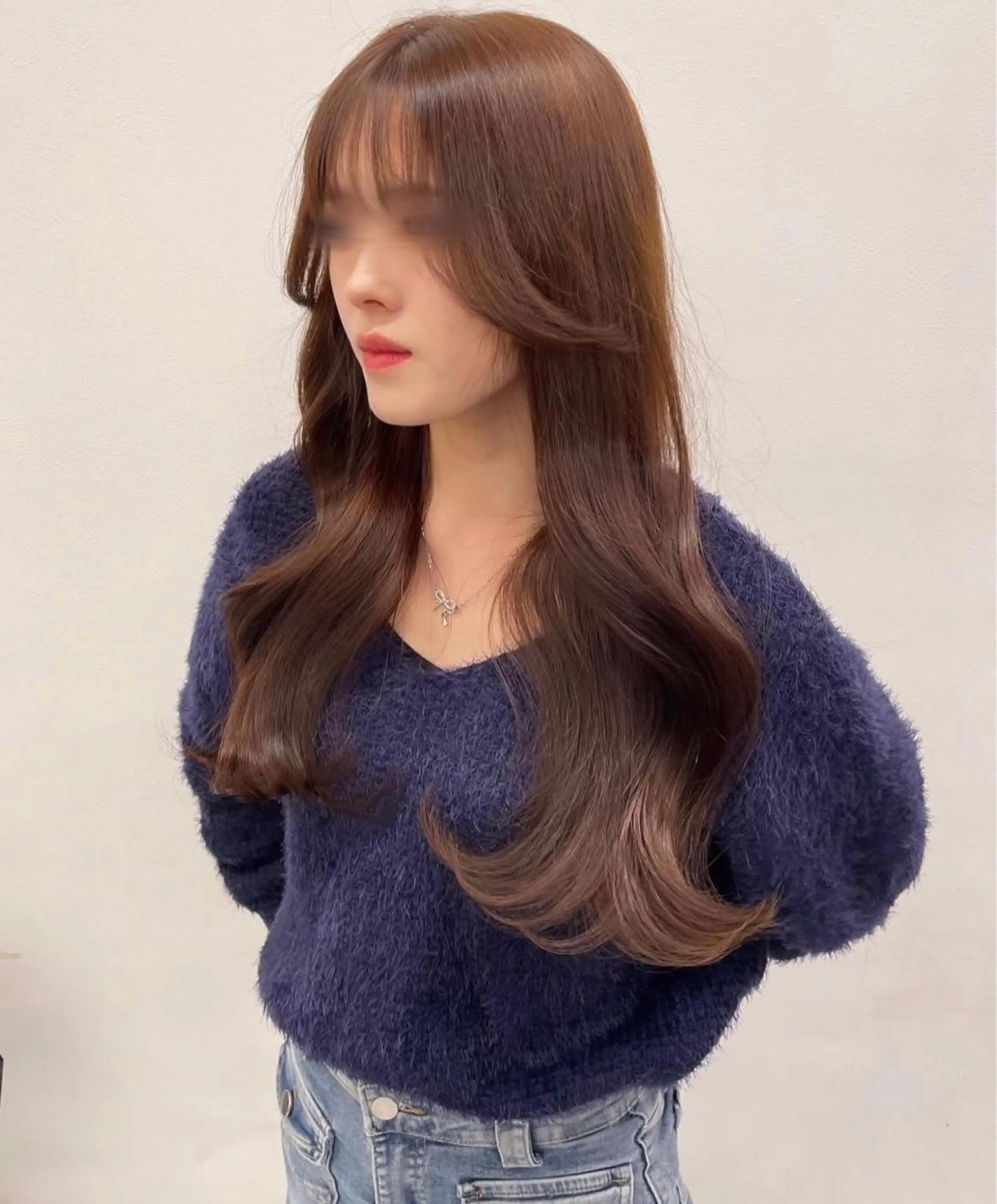 ロング ヘアカラー トリートメント 🤍透明感/韓国風/ レイヤー/優大🤍のヘアスタイル