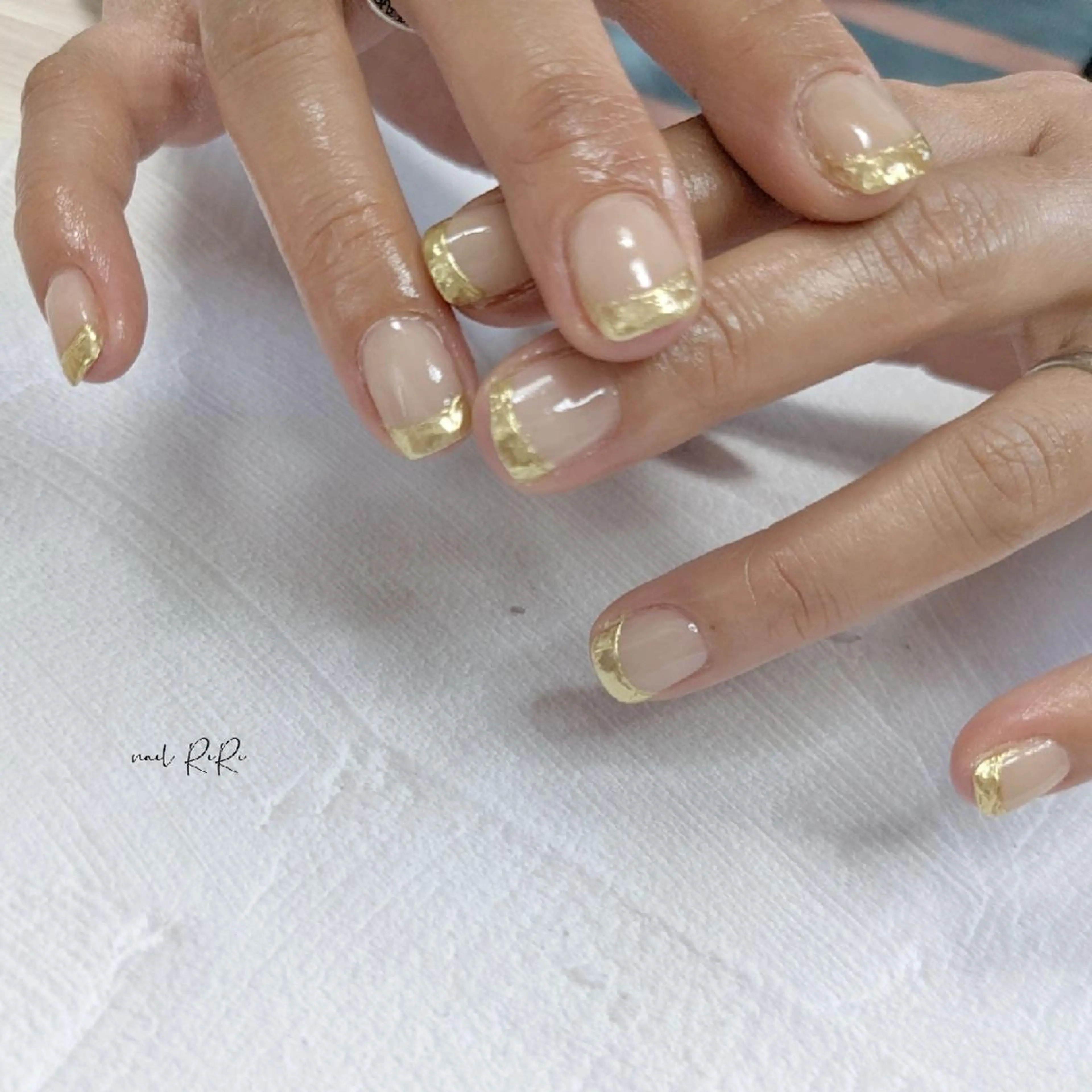 ネイル フレンチネイル ミラーネイル nail RiRi アトレナチュラのエステ・リラクイメージ