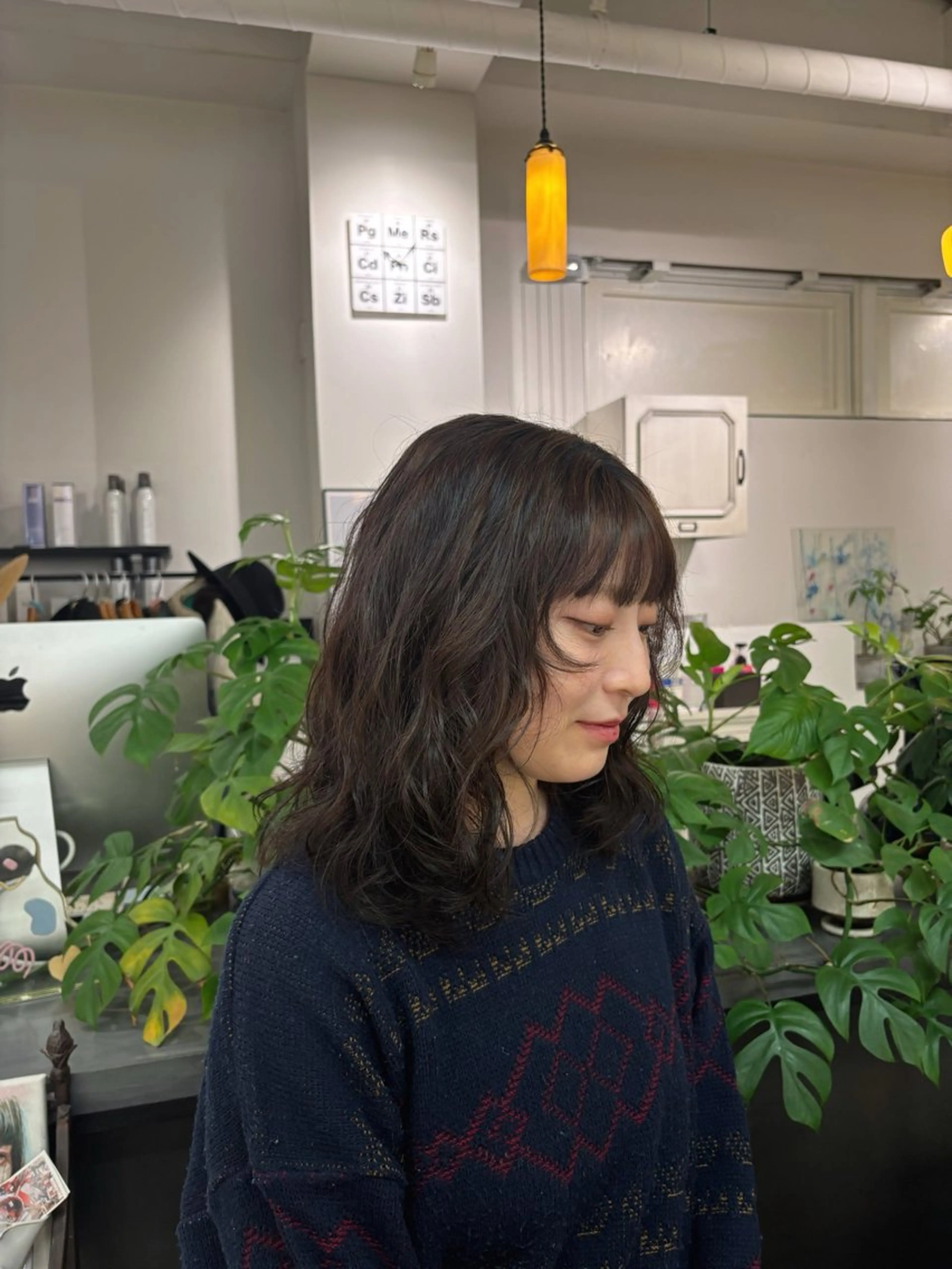 ミディアム パーマ パーマ ooitヨシダ ミナミのヘアスタイル